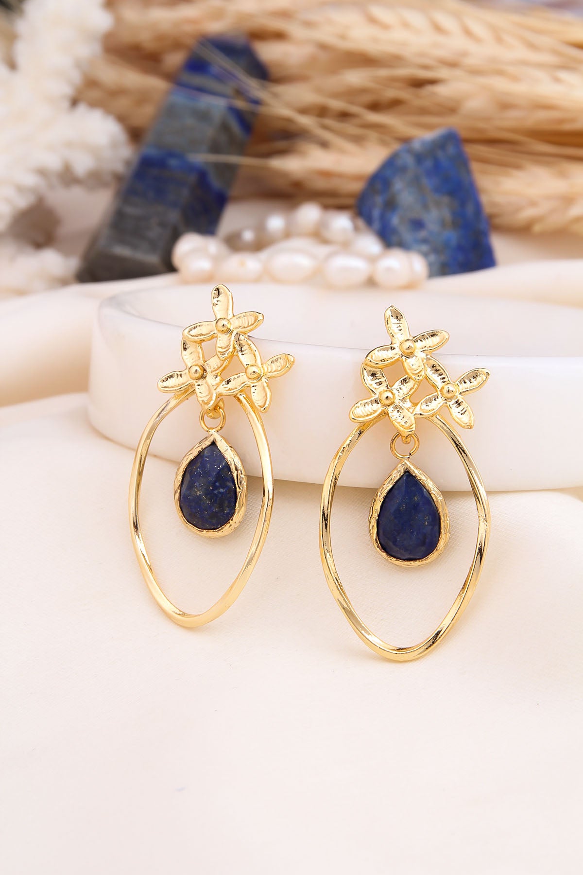 Saphire Boucles D'oreilles