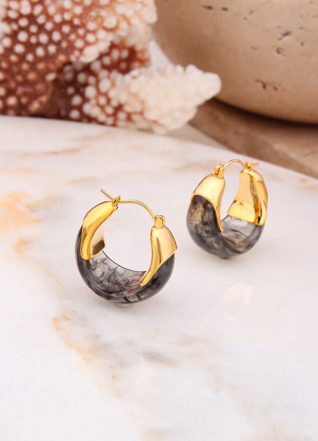 Nacre Boucles D'oreilles