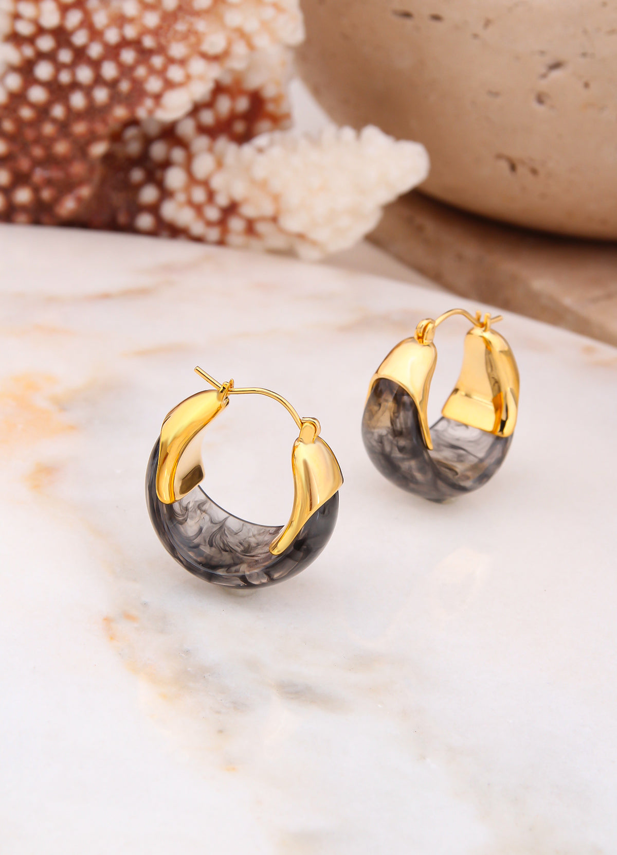 Nacre Boucles D'oreilles