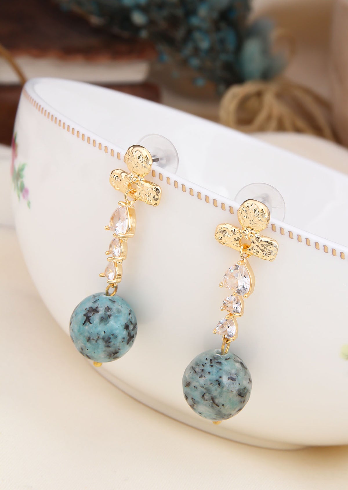 Zircon & Turquoise Earring