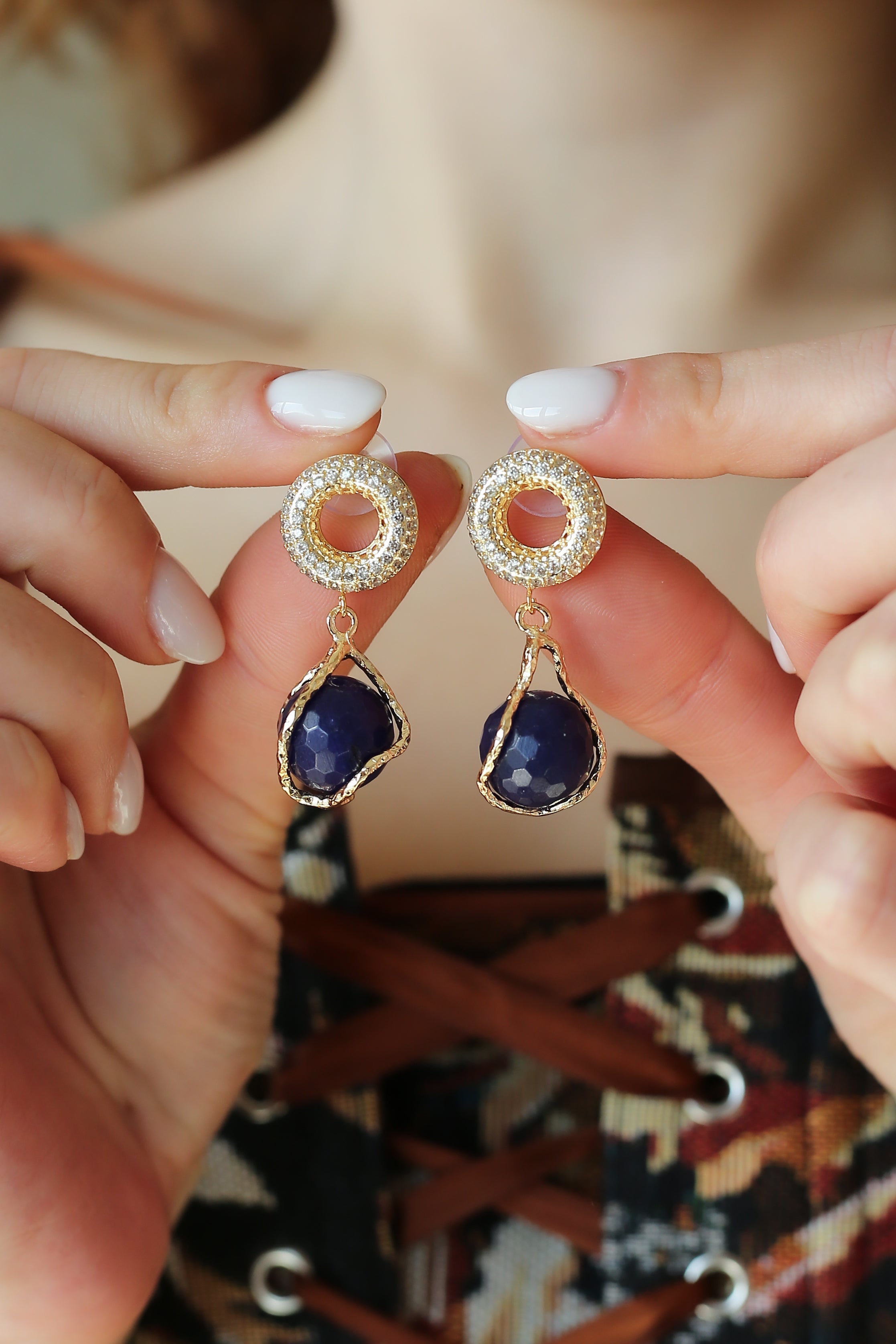 Zircon & Agathe Earring