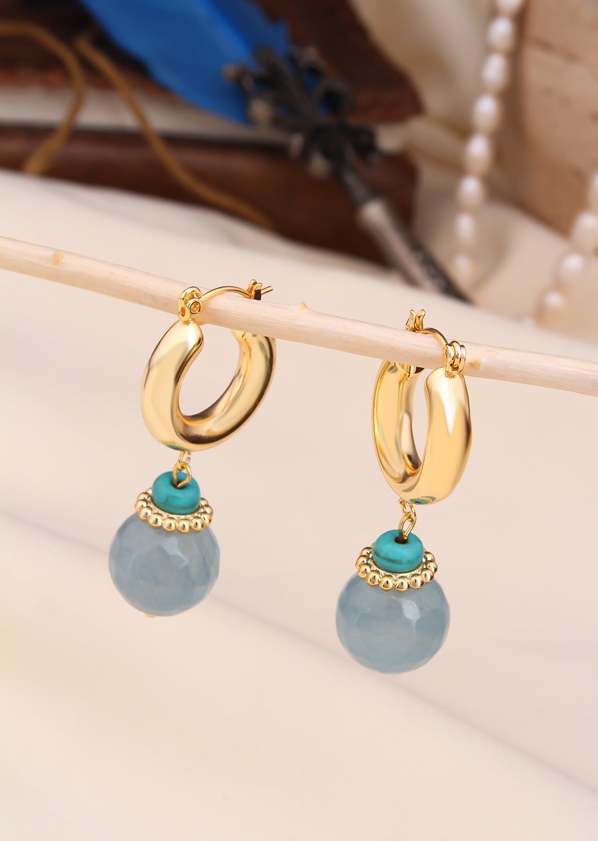 Aquamarine Earring