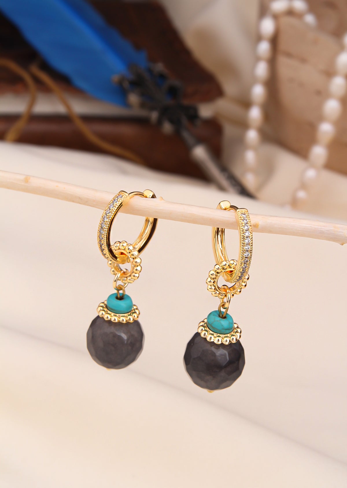 Labradorite Earring