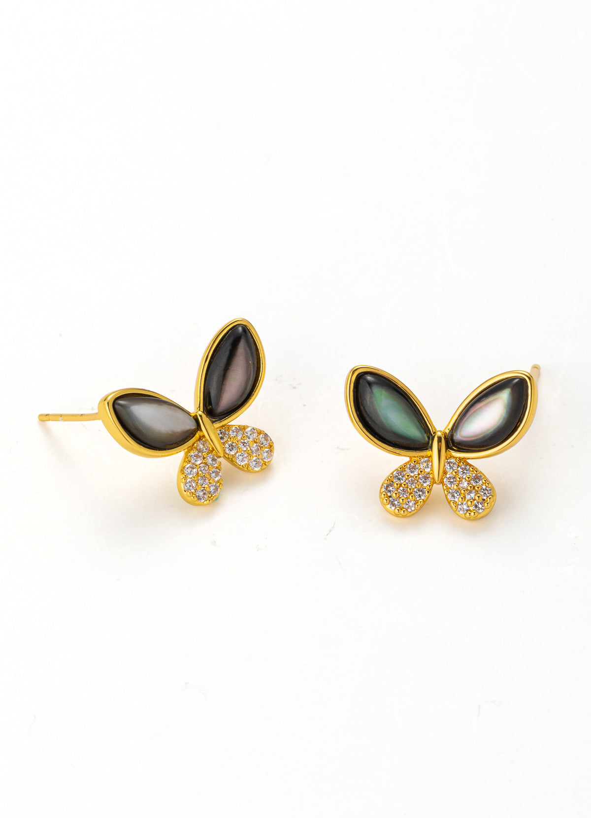 Nacre & Zircon Earring