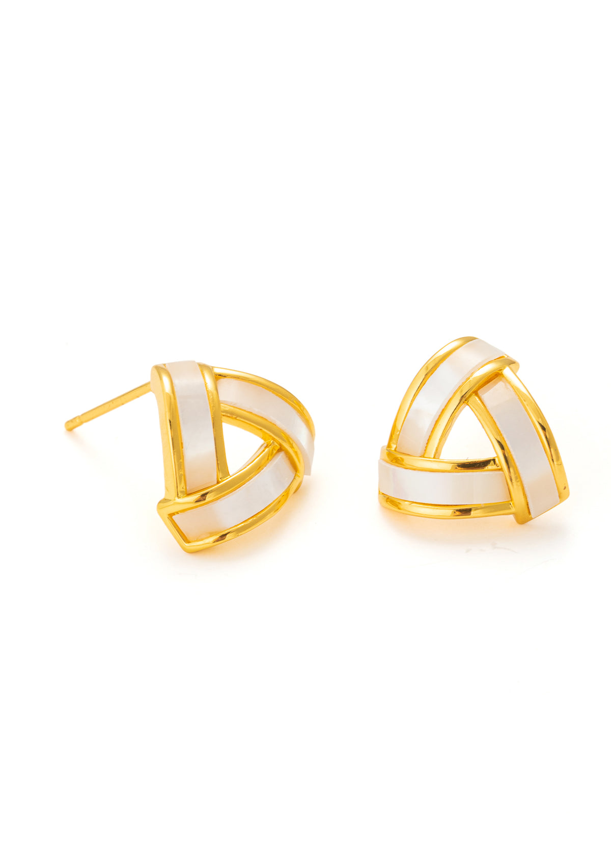 Nacre & Zircon Earring