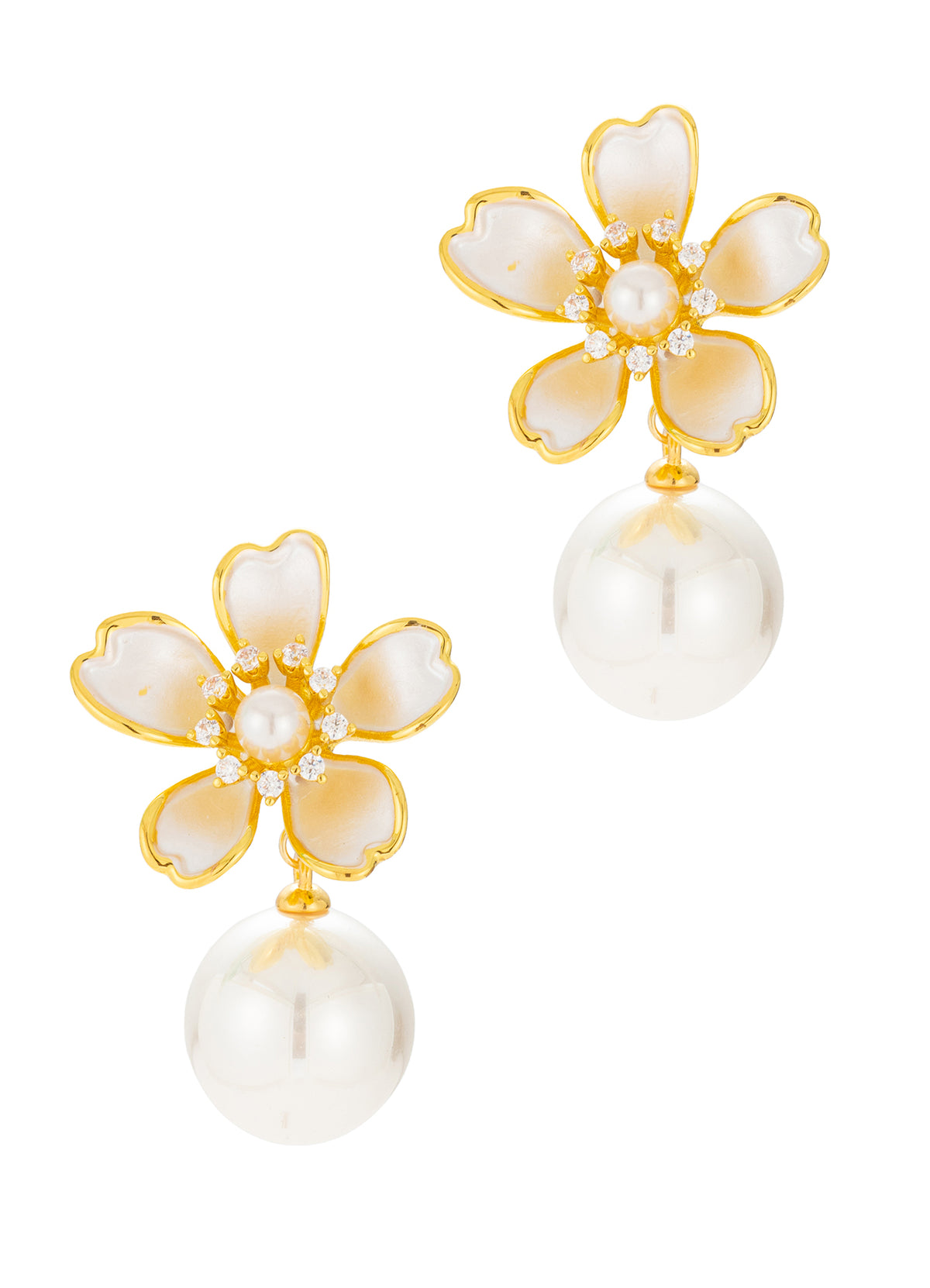 Zircon & Majorca Pearl Earring