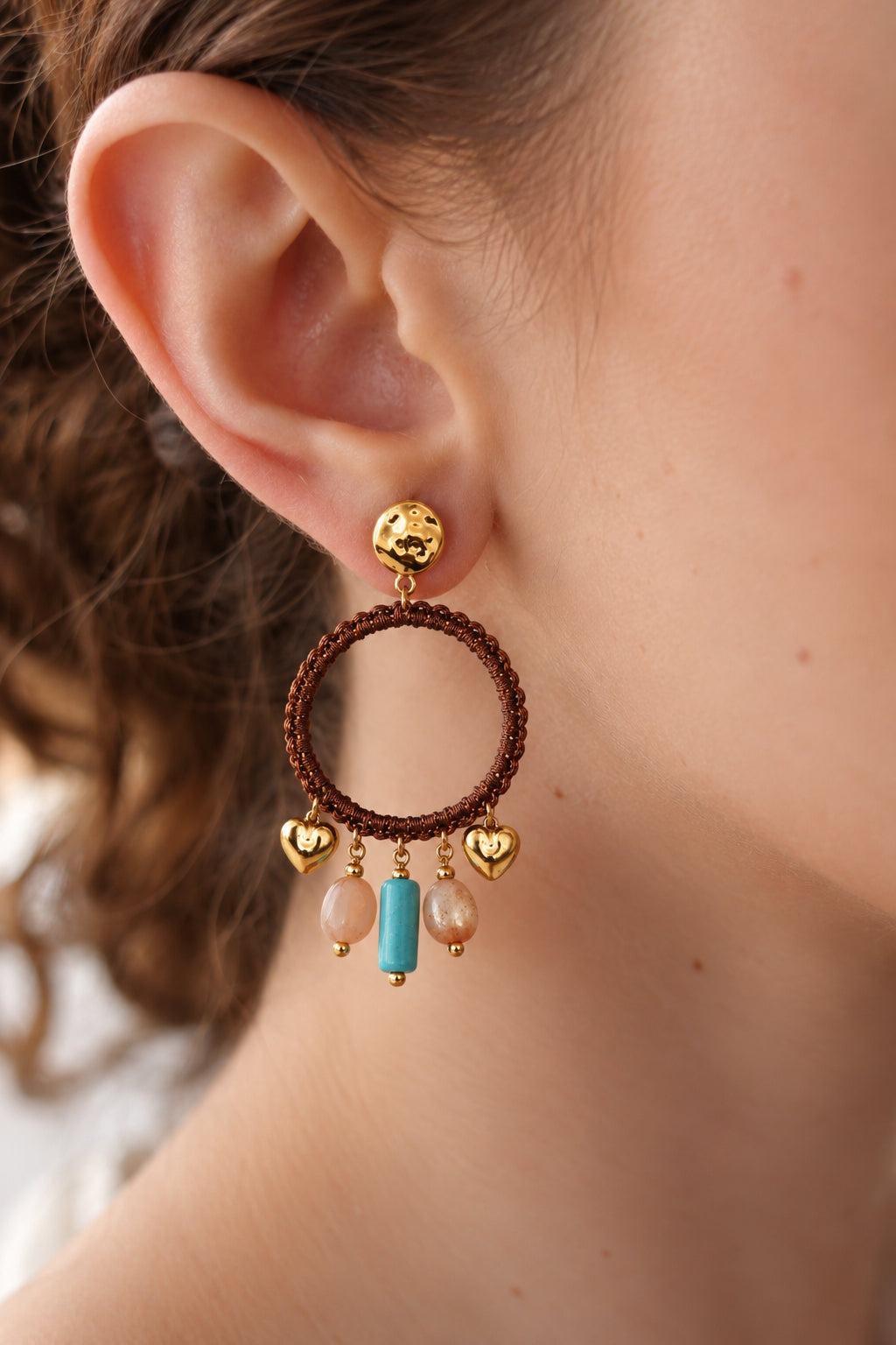 Sun Stone Earring