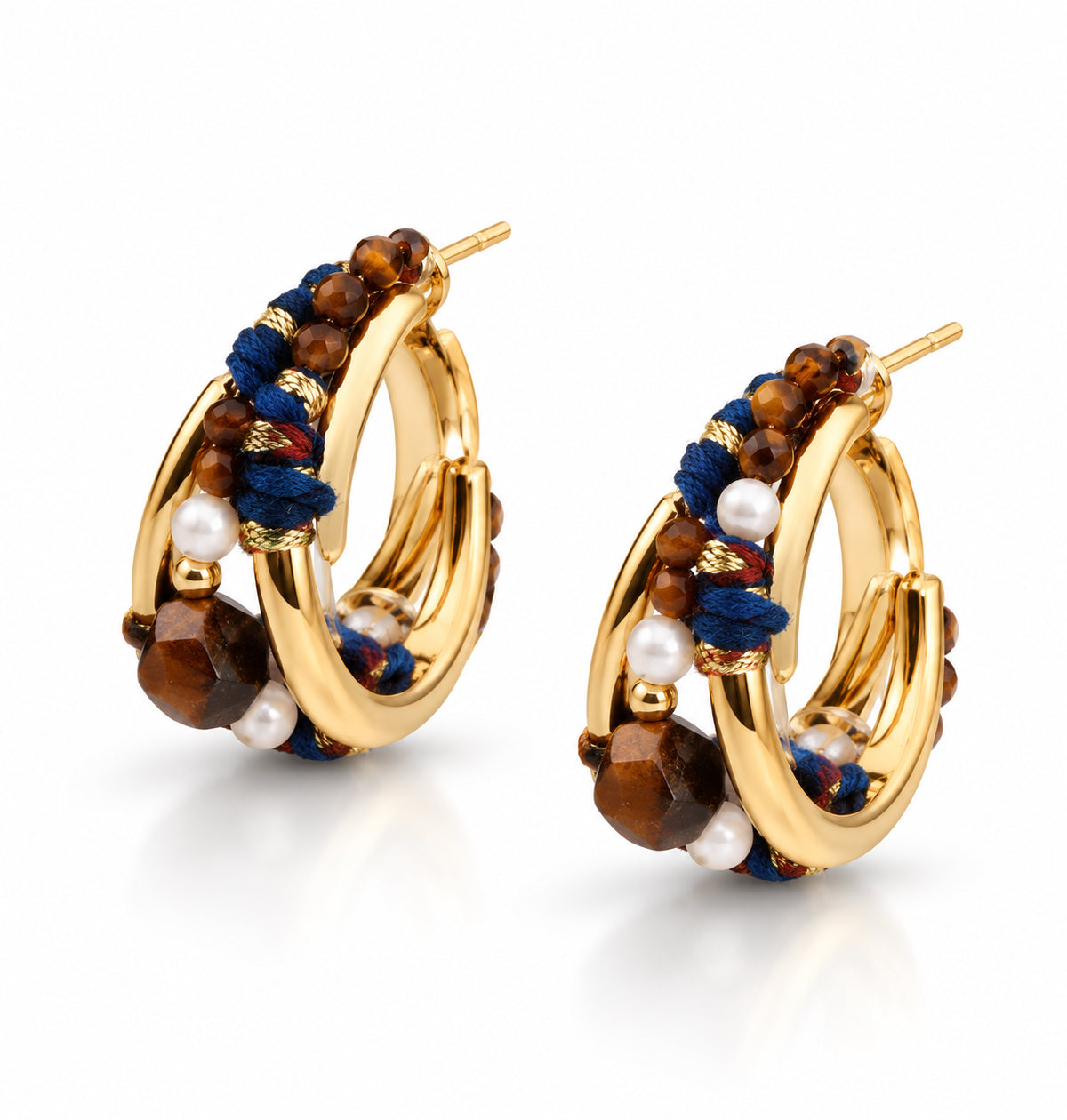 Tiger Eyes Earring