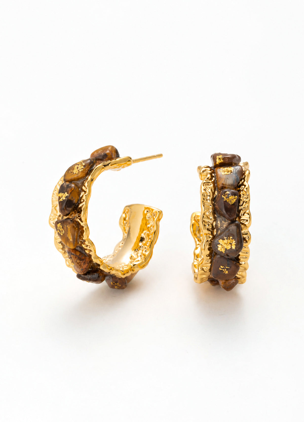 Tiger Eyes Earring