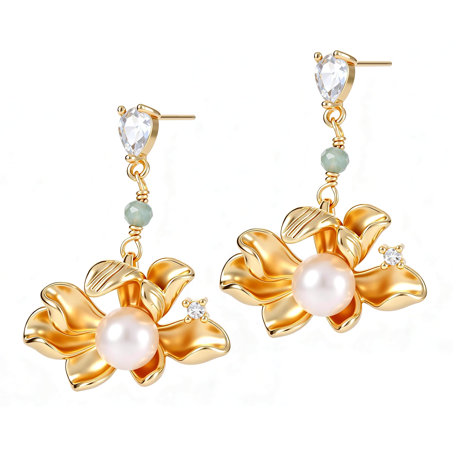 Pearl & Zircon Earring