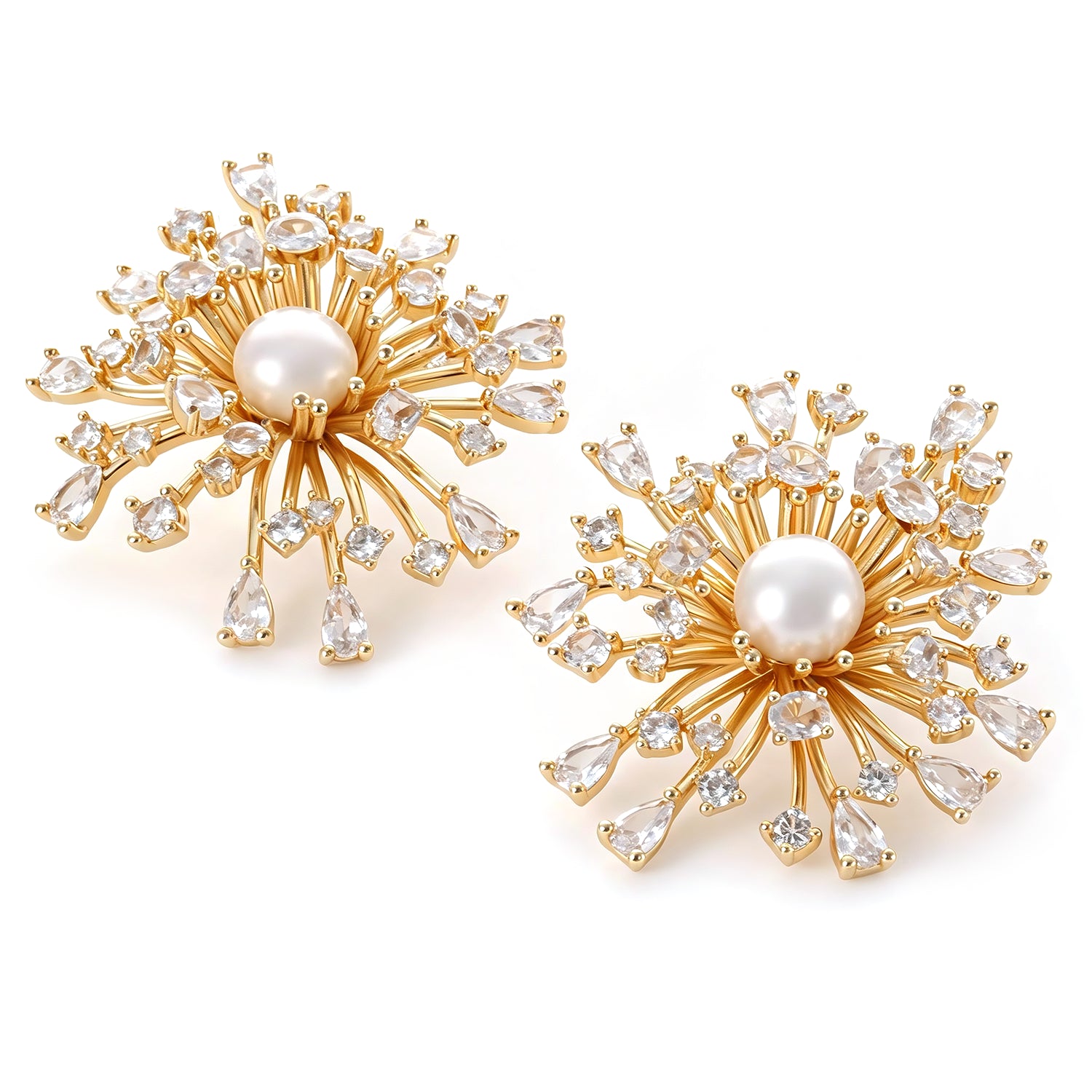 Pearl & Zircon Earring