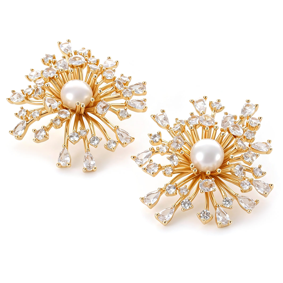 Pearl & Zircon Earring