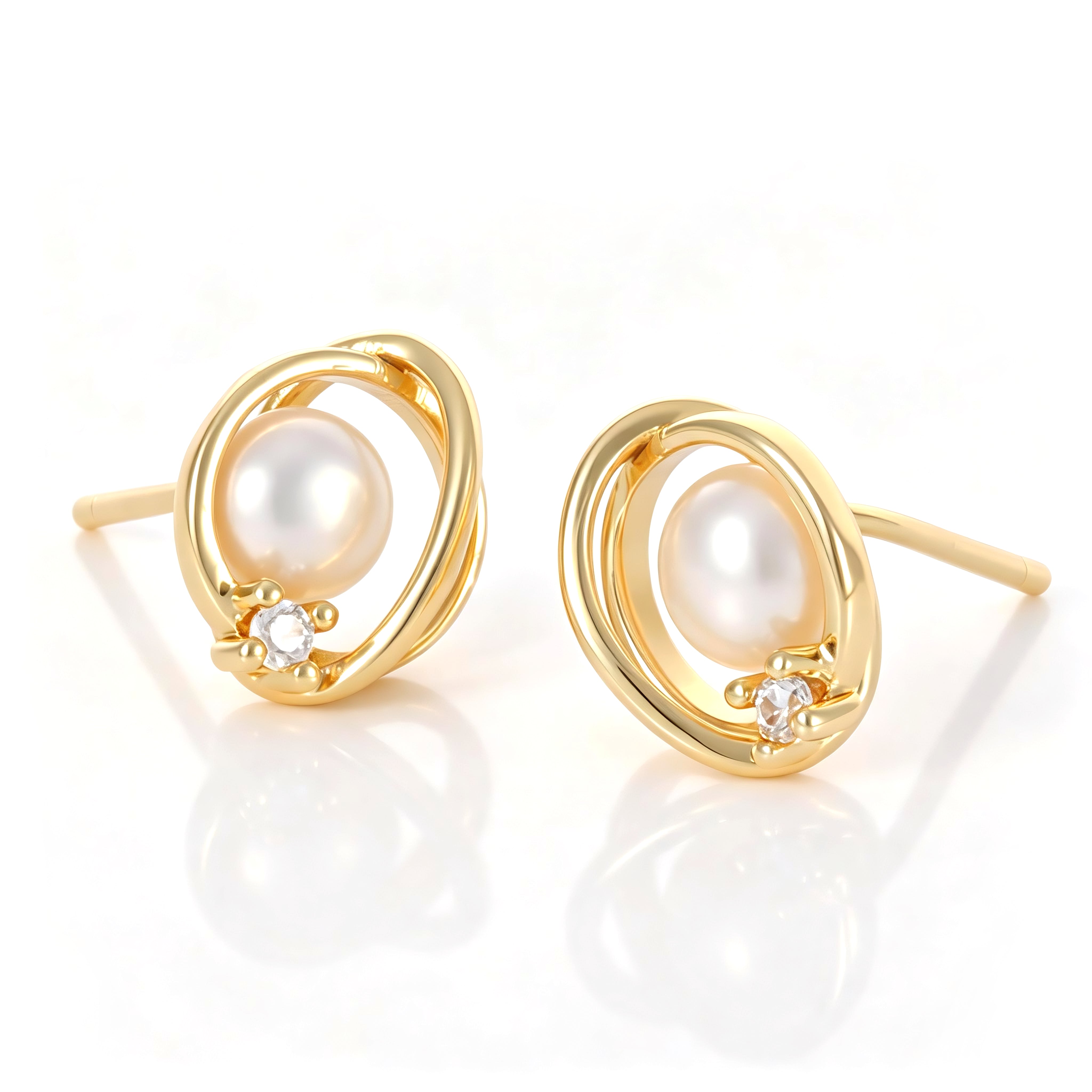 Pearl & Zircon Earring