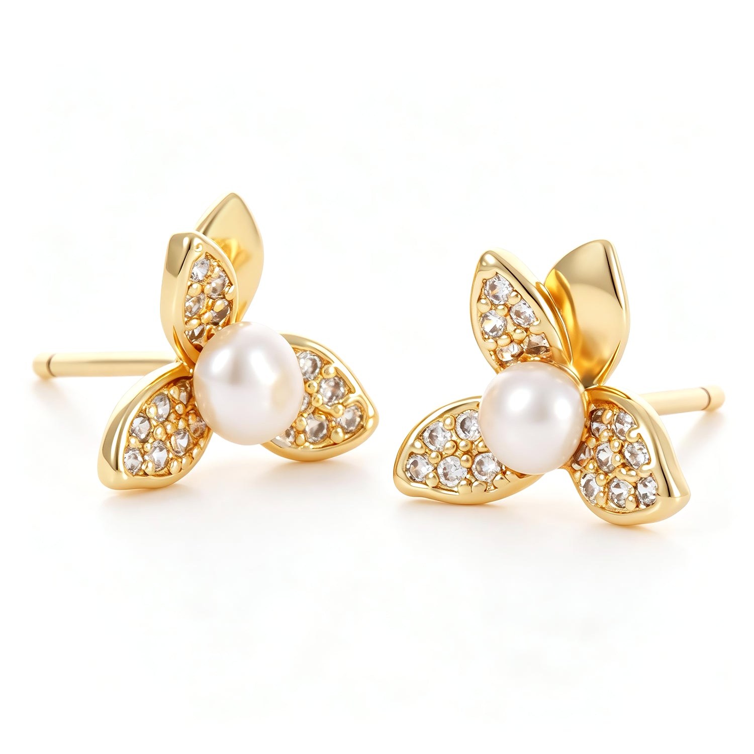 Pearl & Zircon Earring