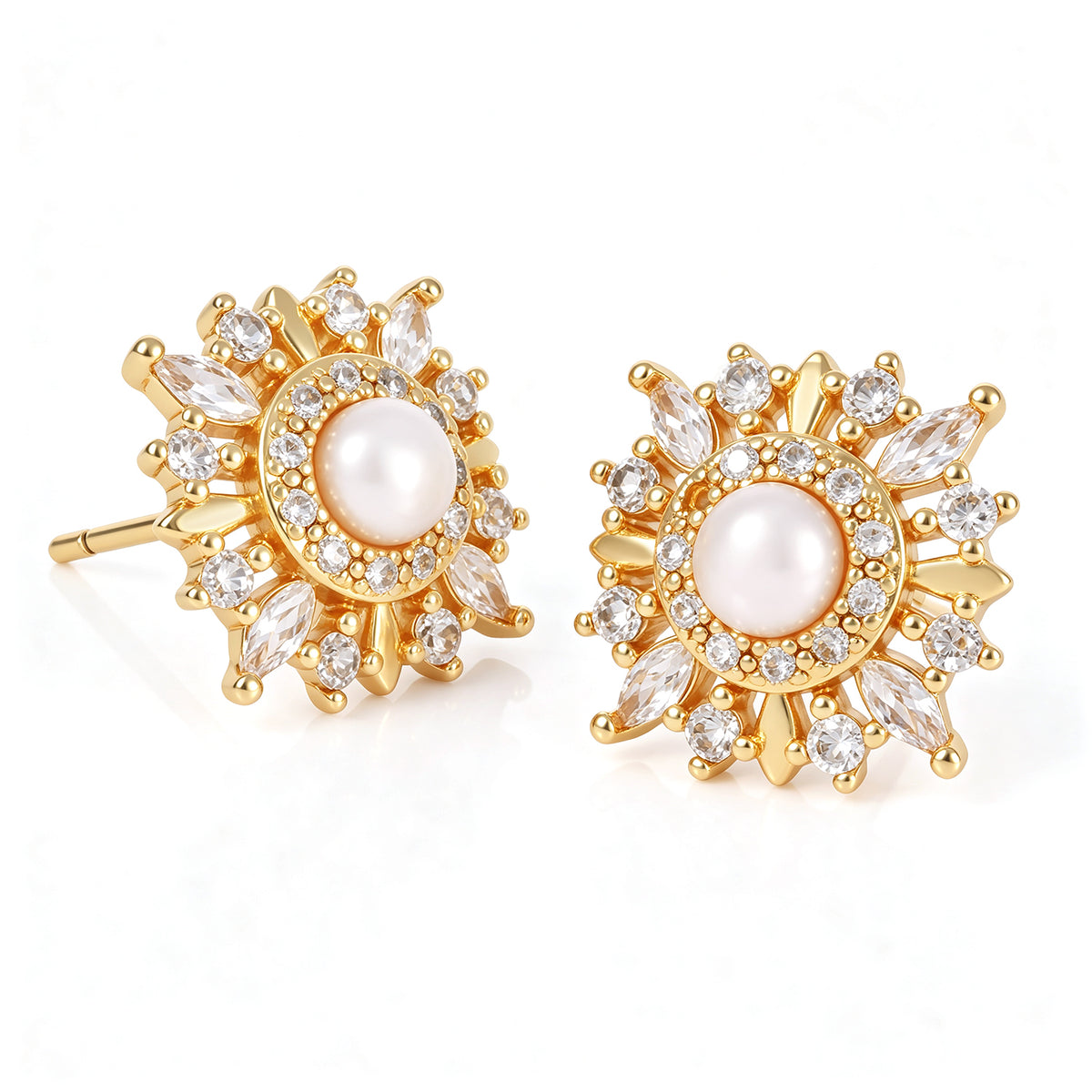 Pearl & Zircon Earring