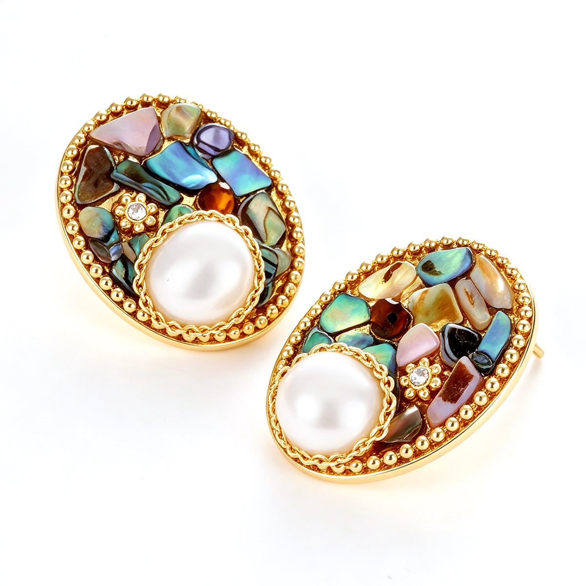 Pearl & Zircon Earring
