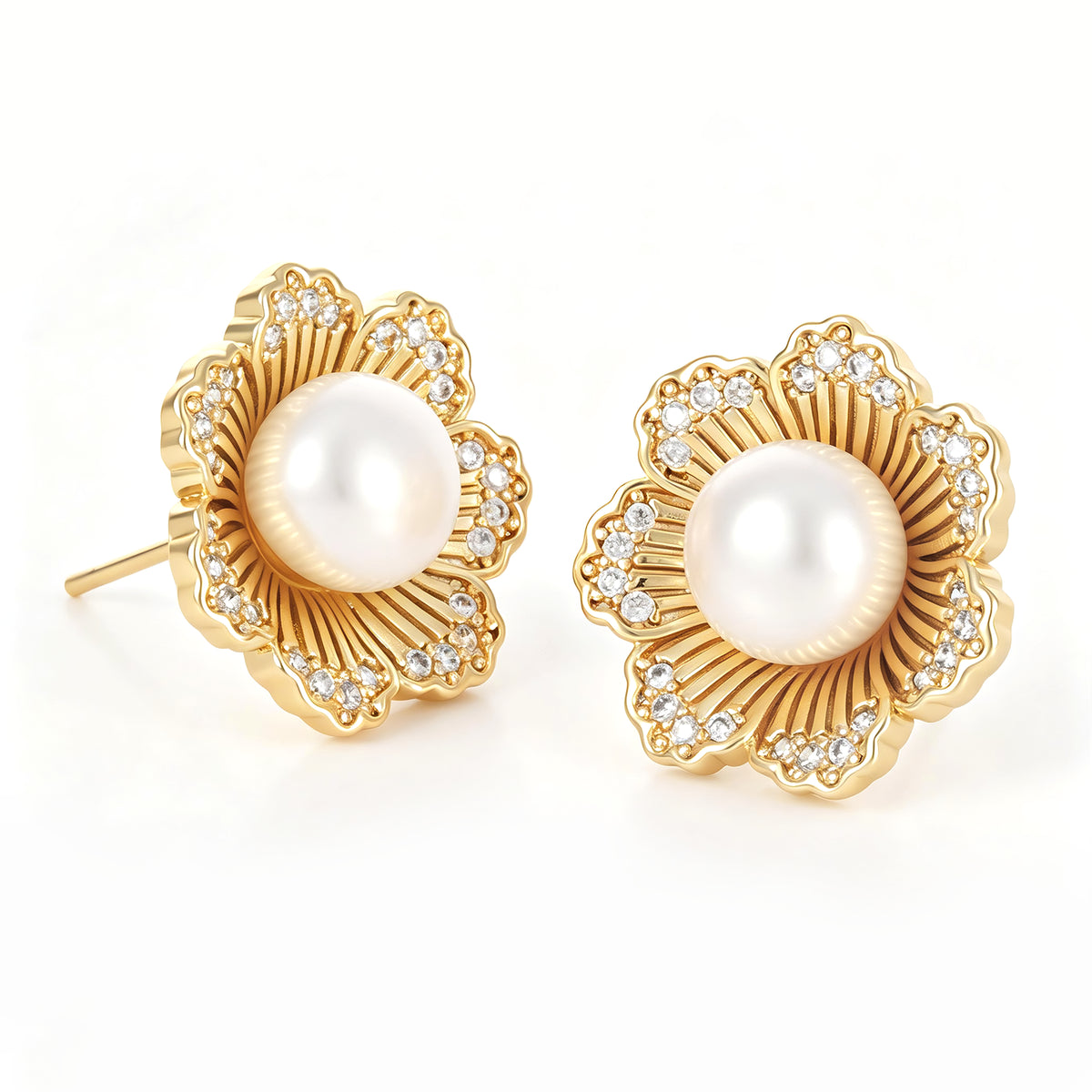 Pearl & Zircon Earring