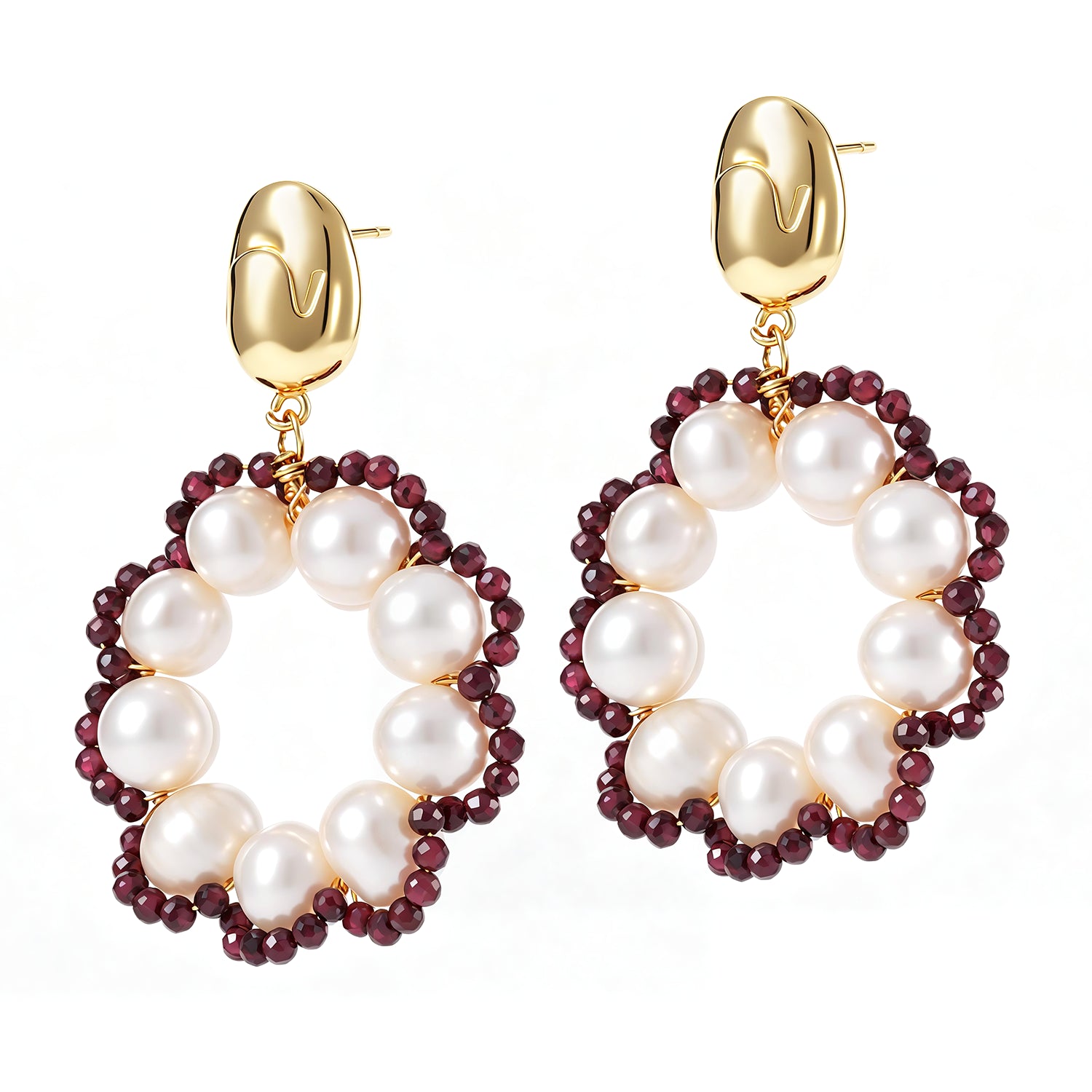 Crystal & Pearl Earring