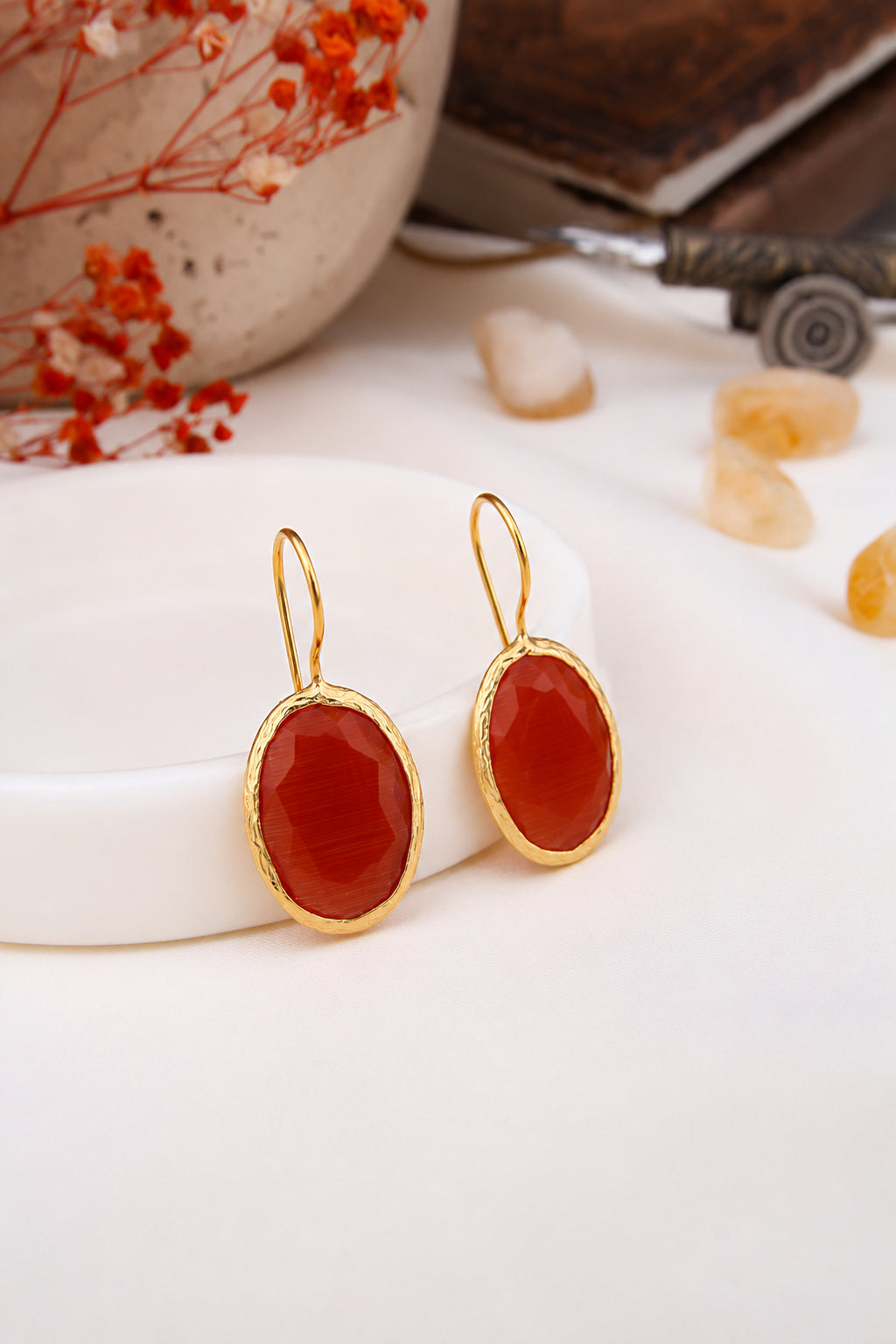 Agate Earring