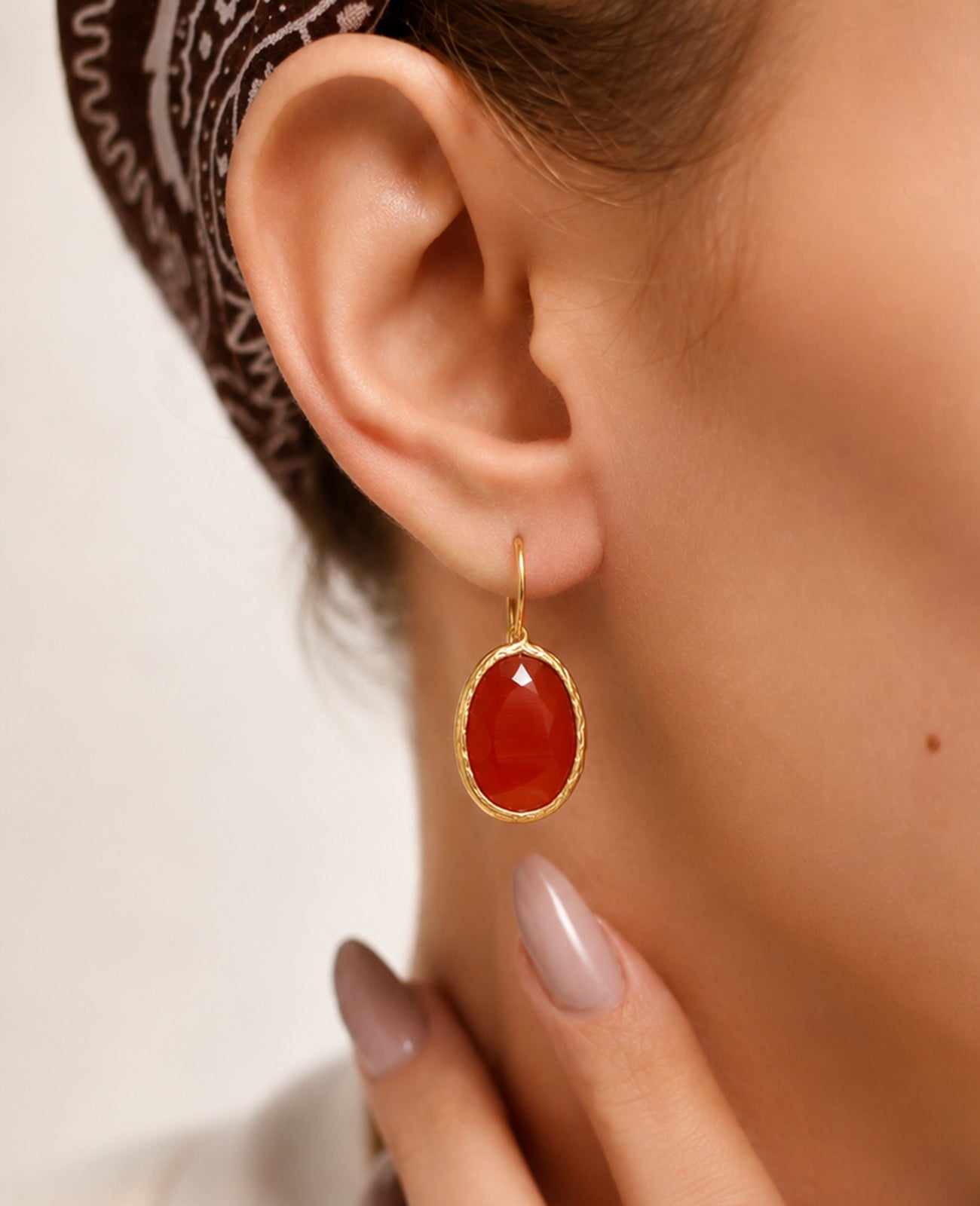 Agate Earring