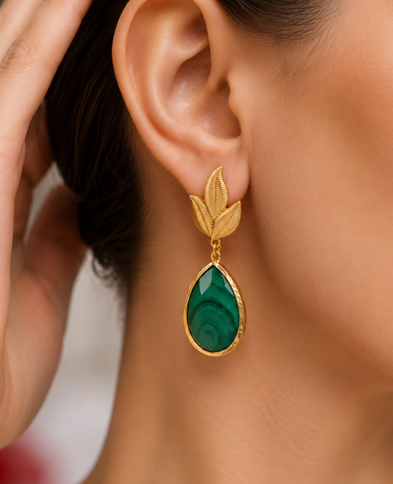 Malahite Earring