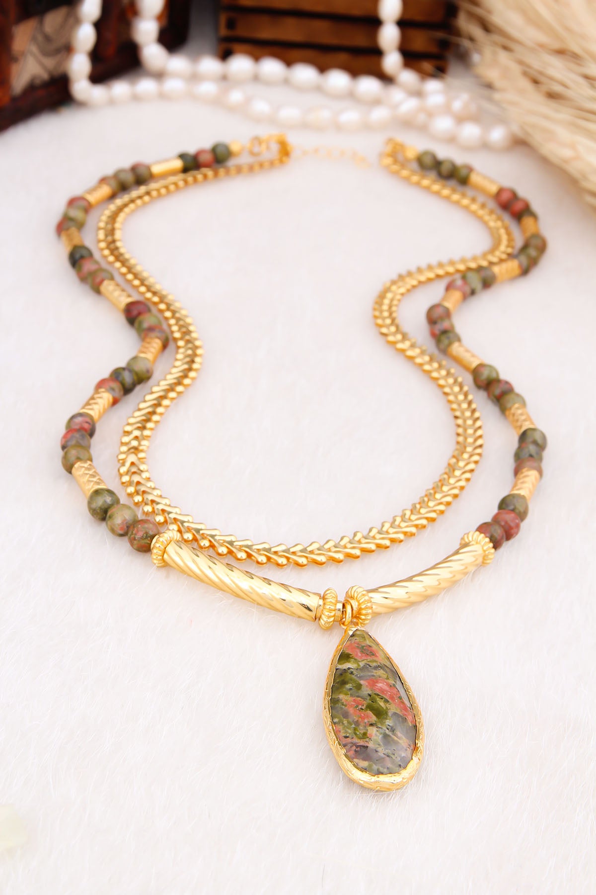 Unakite Necklace