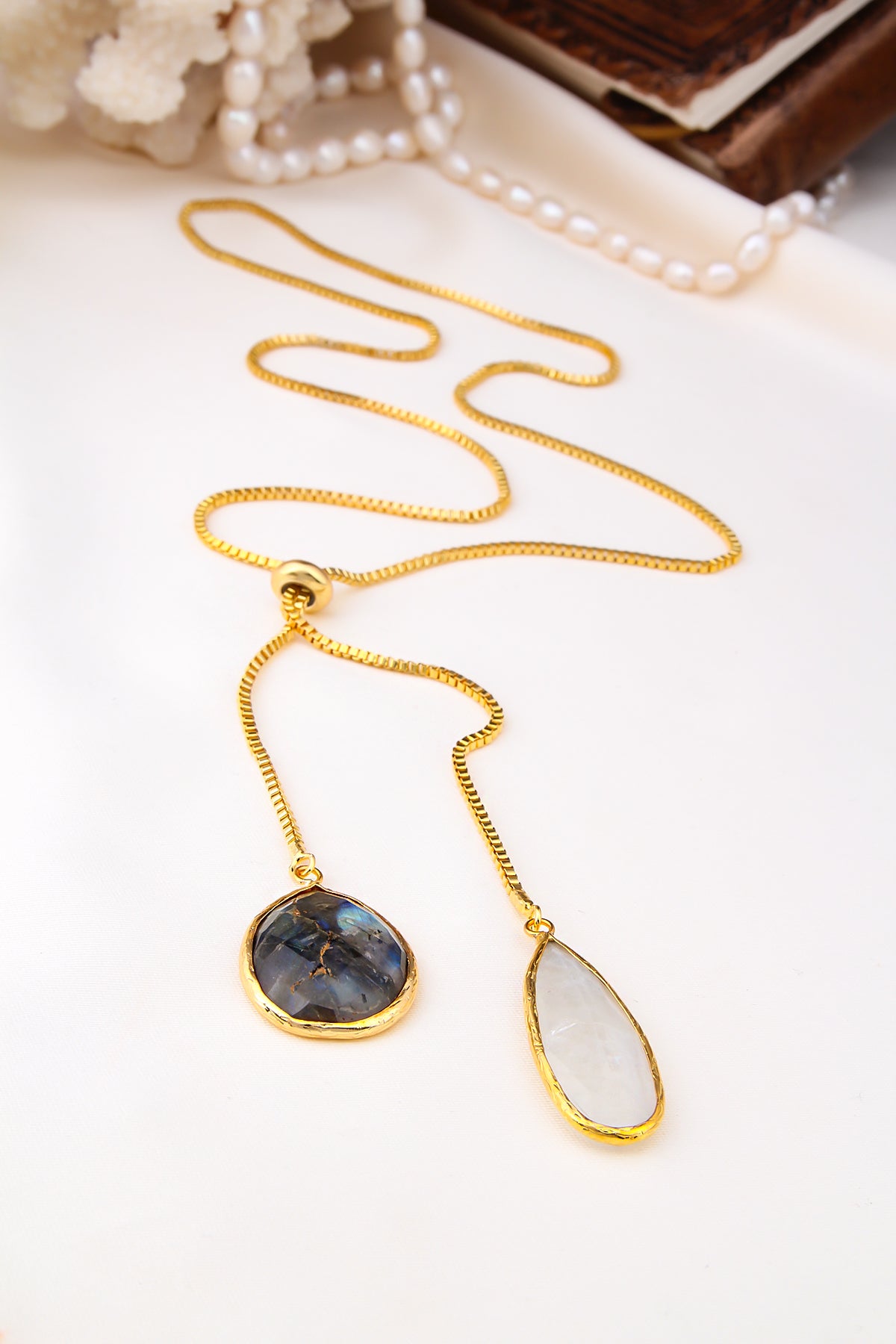 Labradorite & MoonStone Necklace