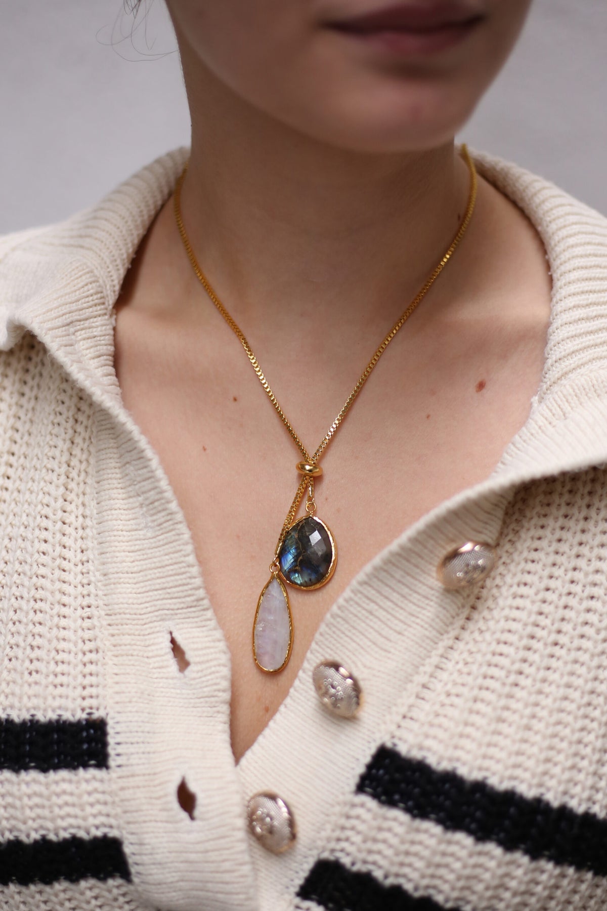 Labradorite & MoonStone Necklace