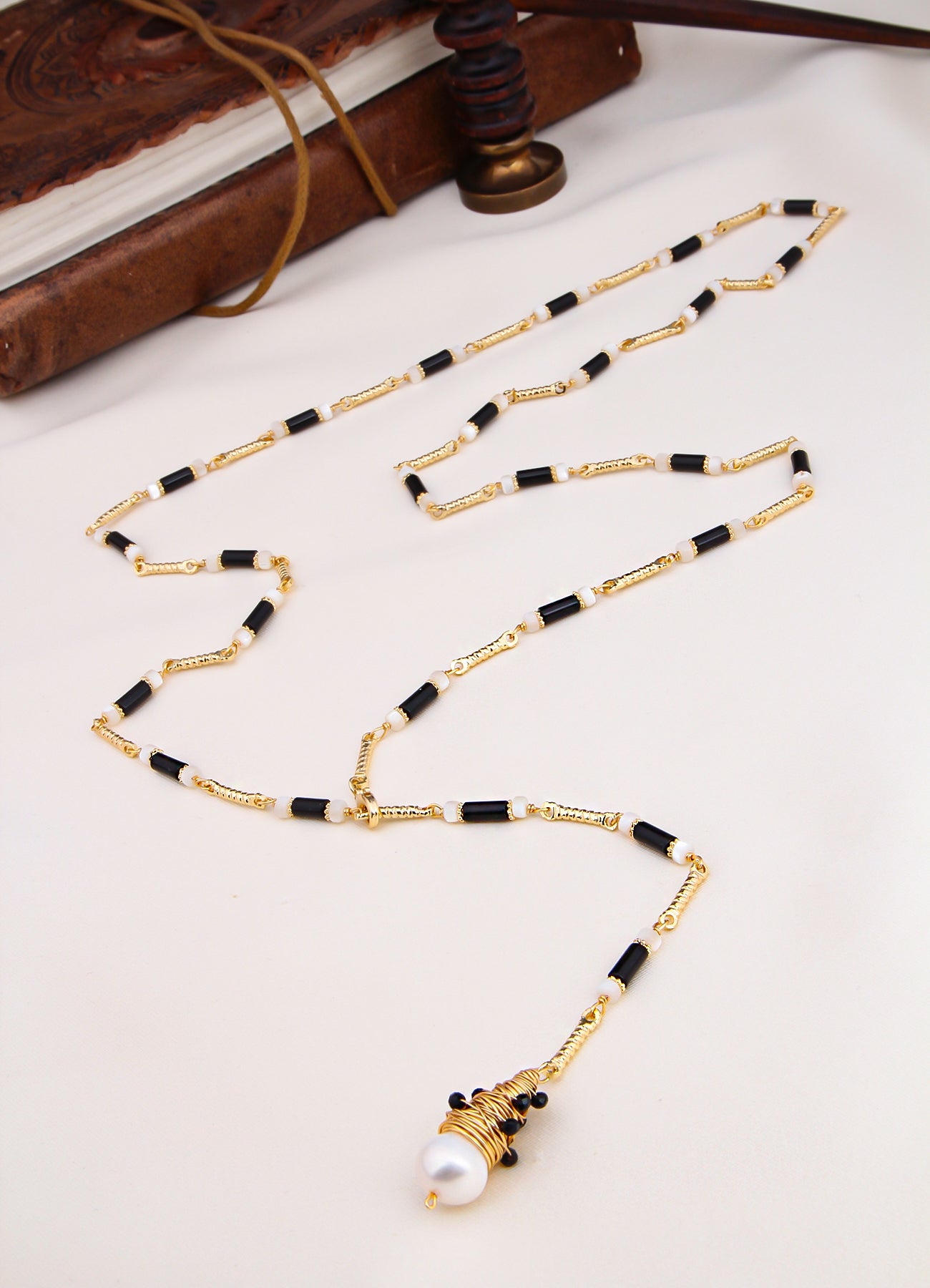 Lapis & Pearl Necklace
