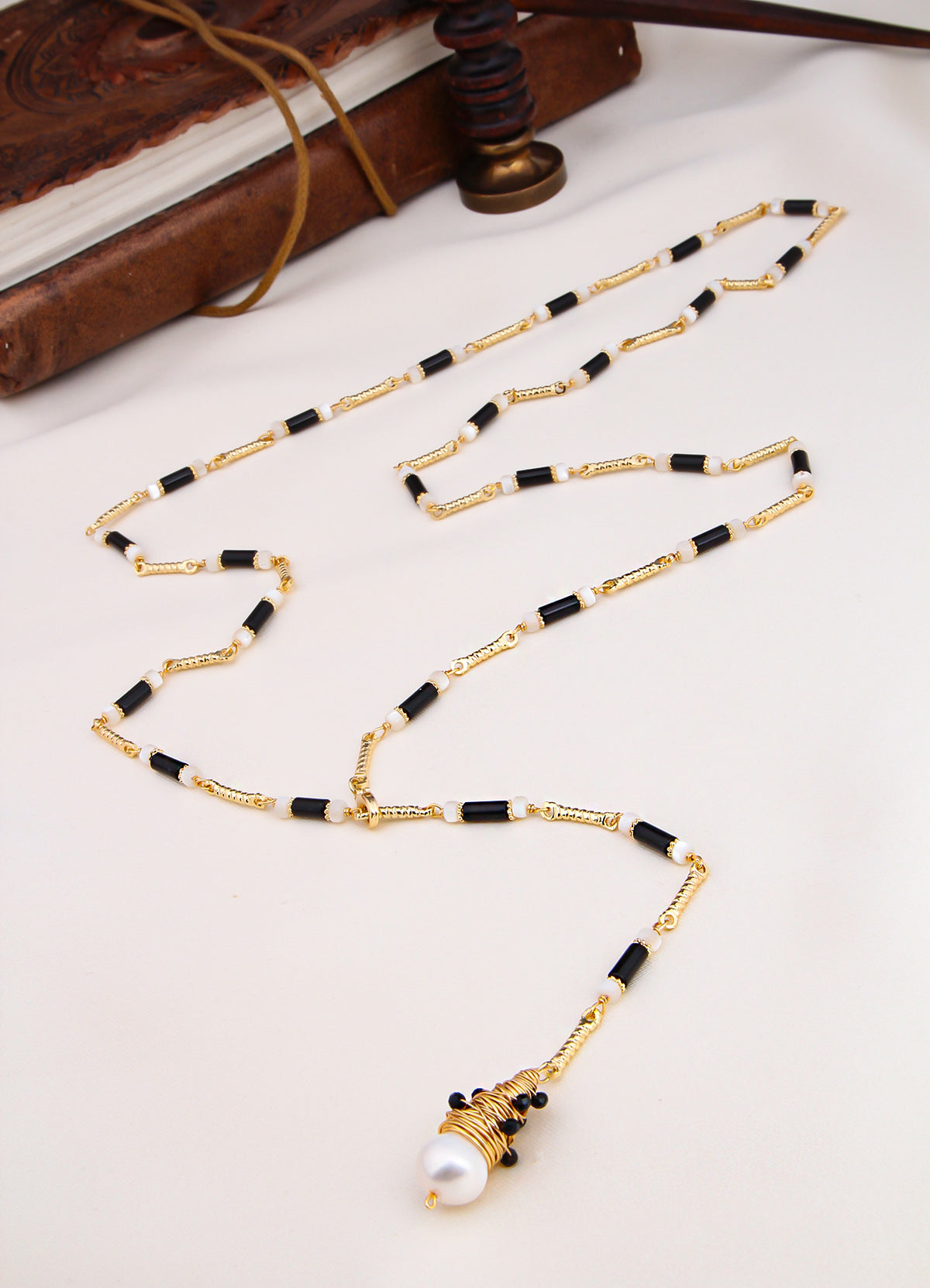 Lapis & Pearl Necklace