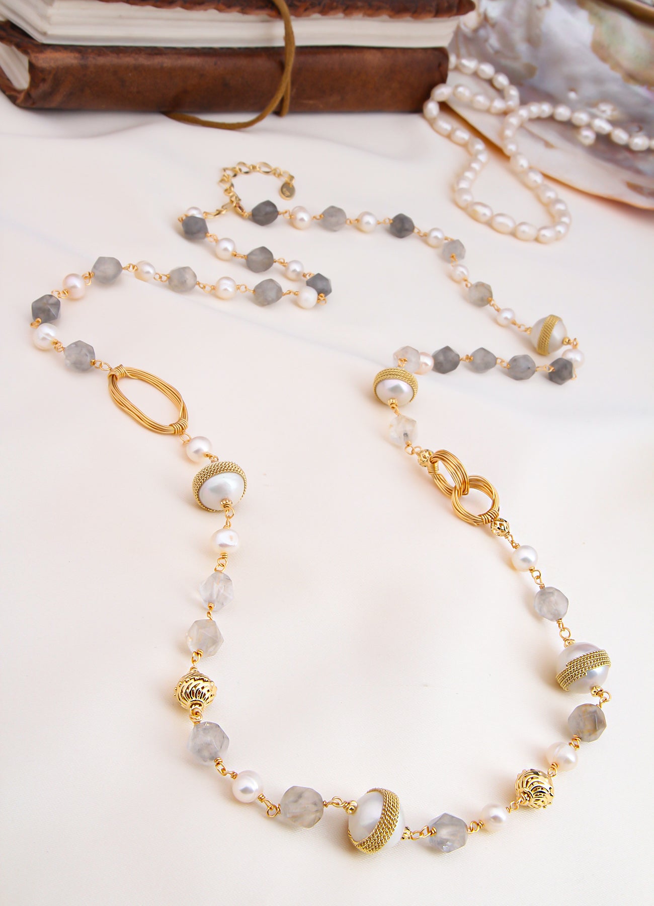 Amethyst & Pearl Necklace