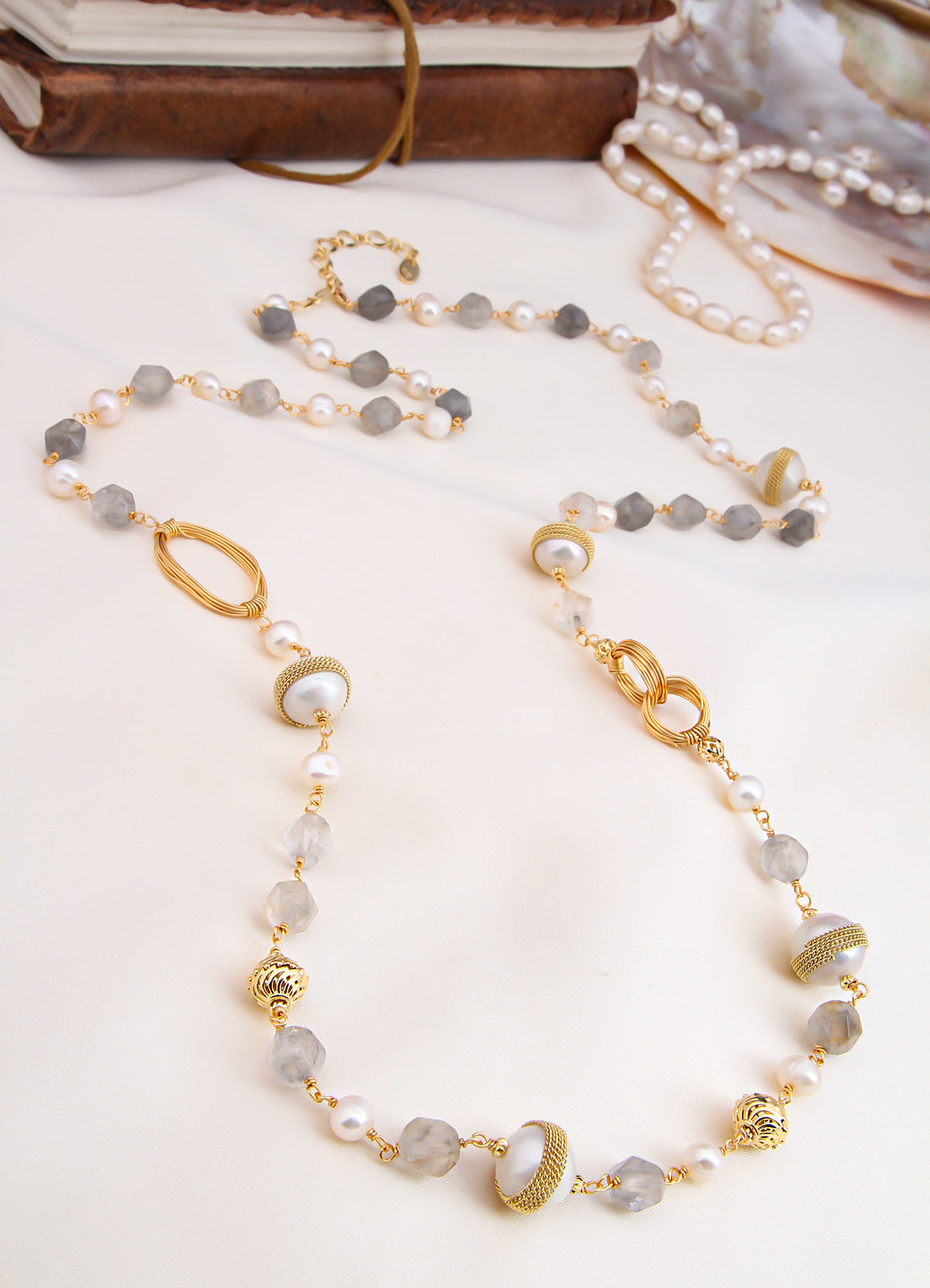 Amethyst & Pearl Necklace