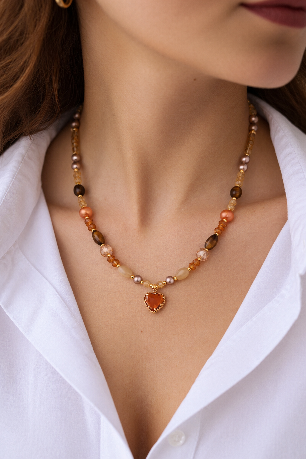 Crystal & Pearl Necklace