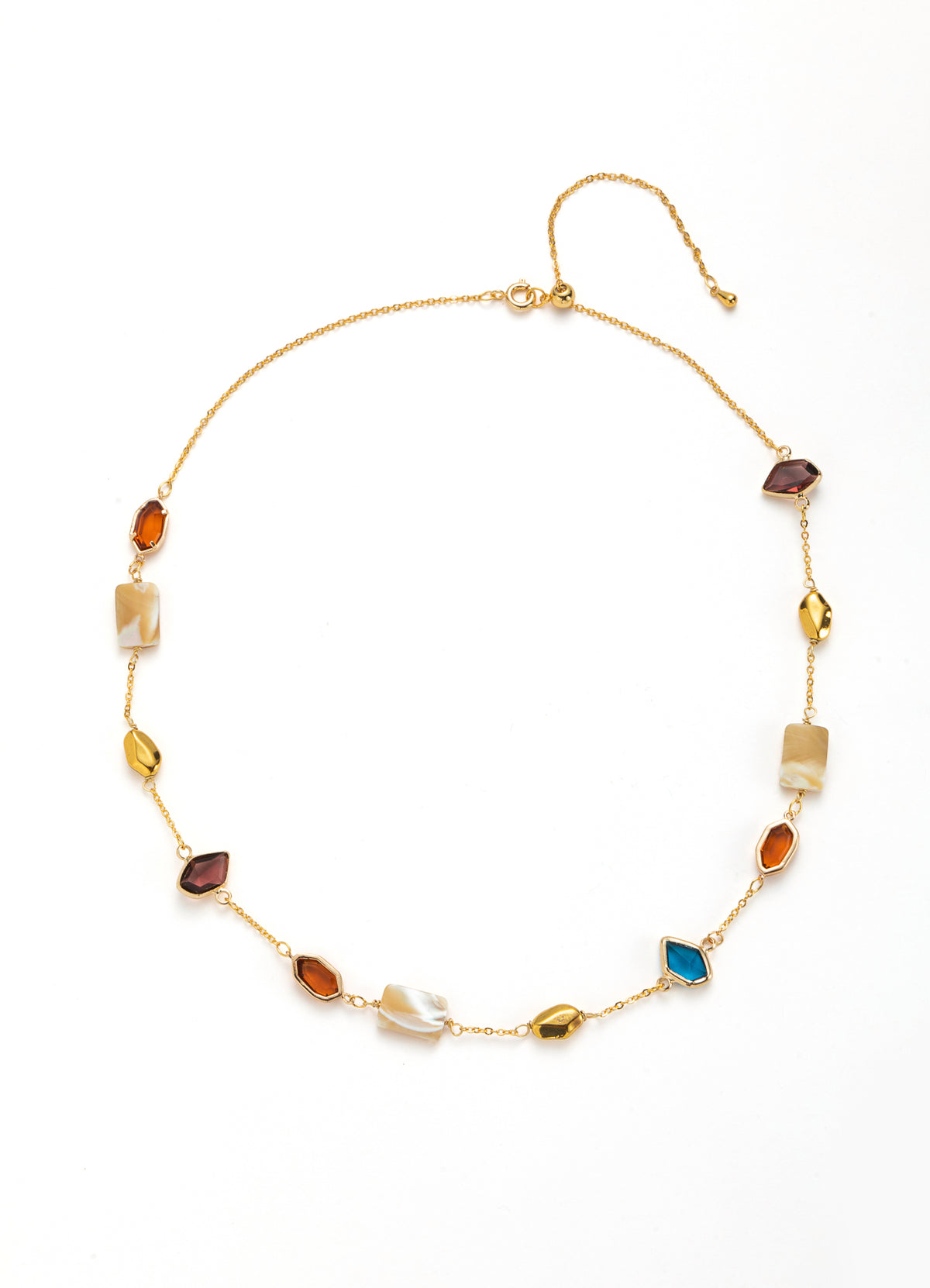 Nacre & Cat Eyes Necklace