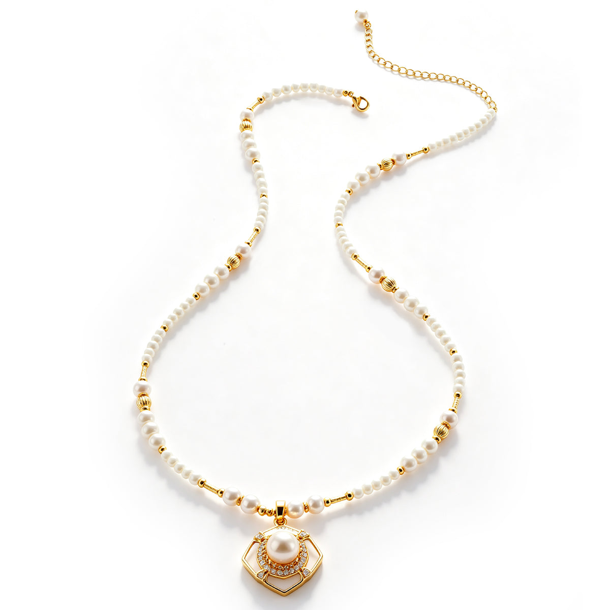 Pearl & Zircon Necklace