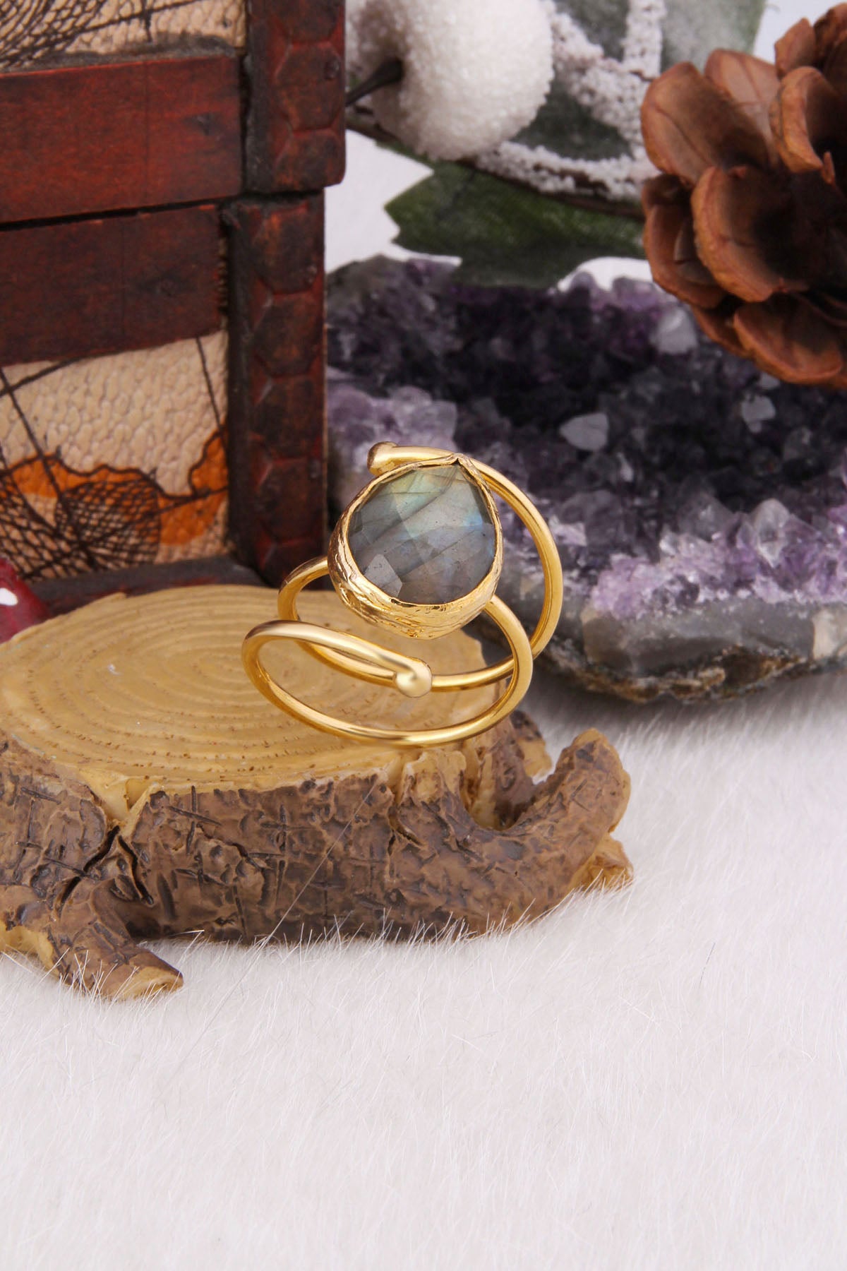 Labradorite Bague