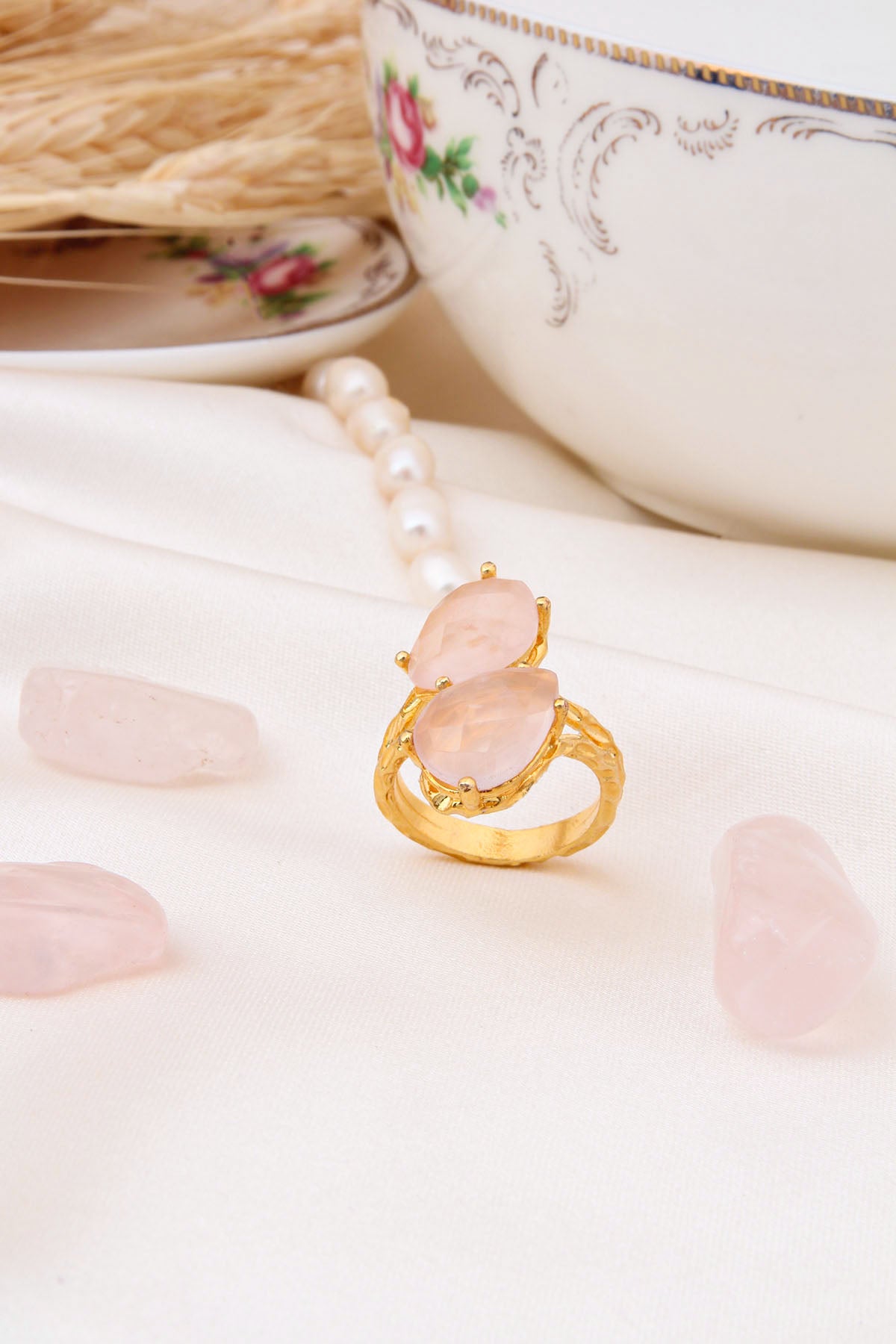 Pink Quartz Ring