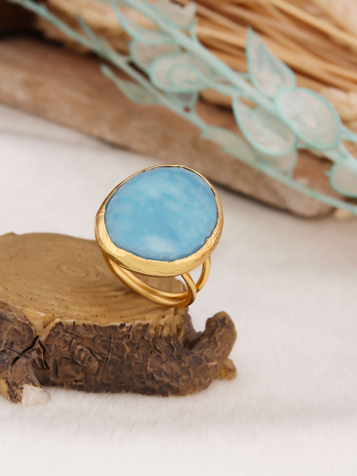 Blue Opal Ring