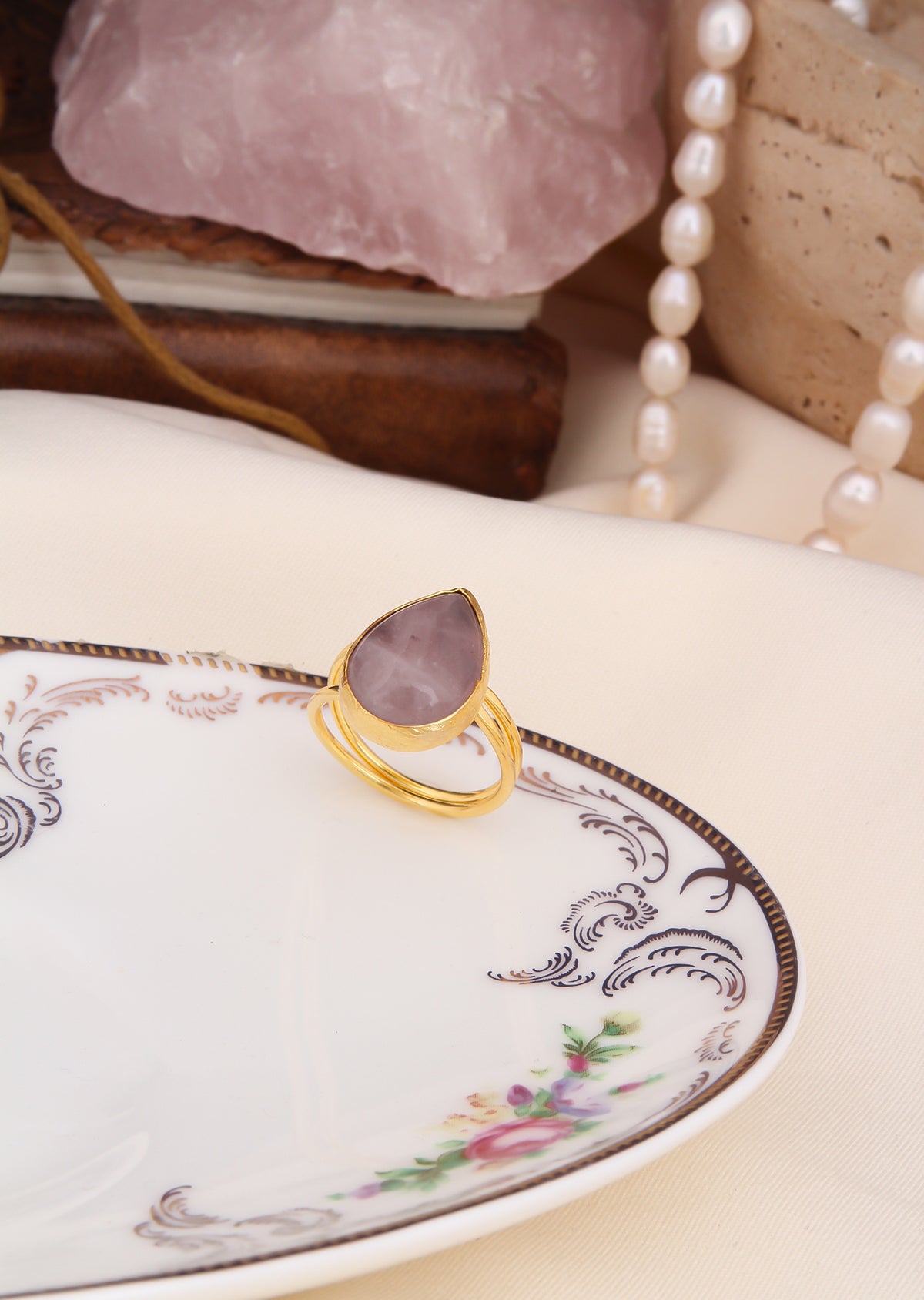 Pink Quartz Ring