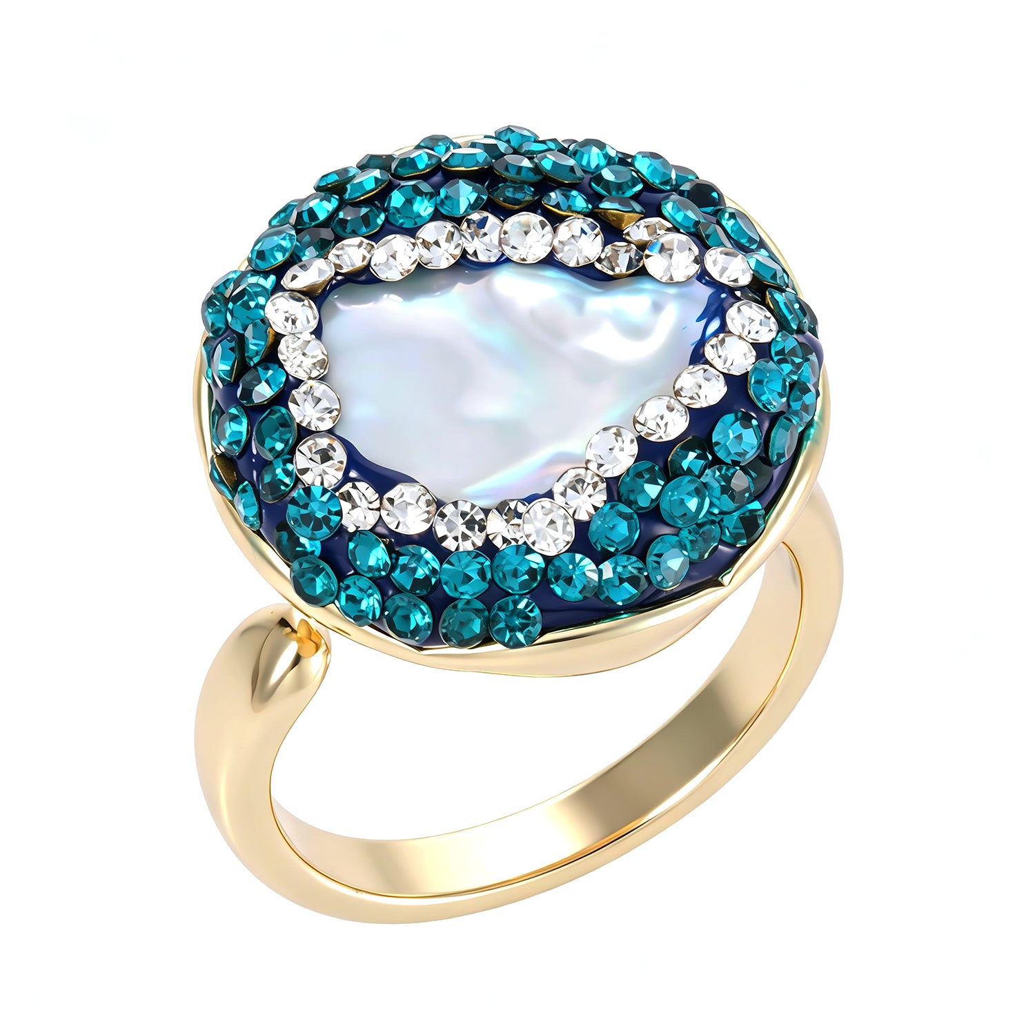 Pearl & Zircon Ring