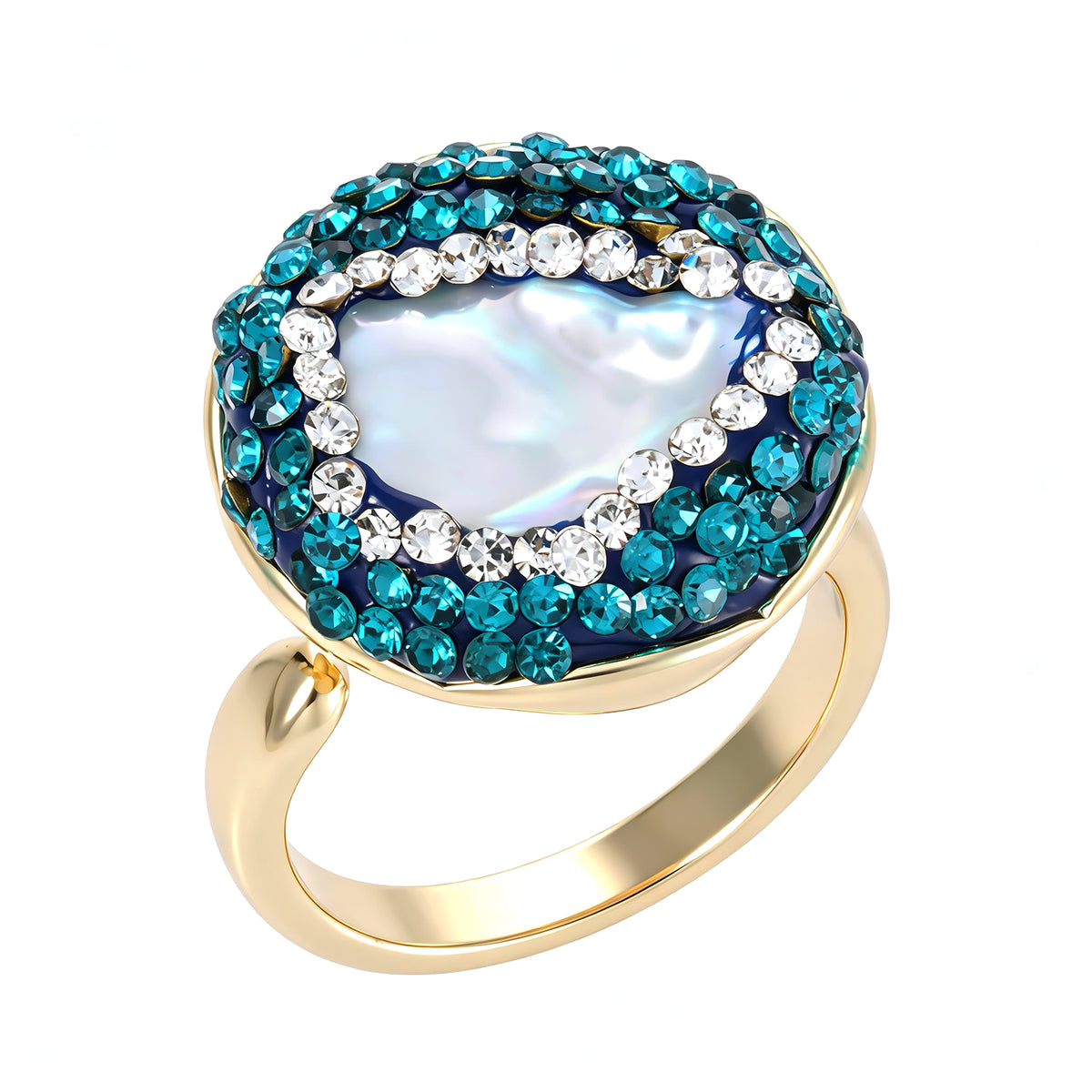 Pearl & Zircon Ring