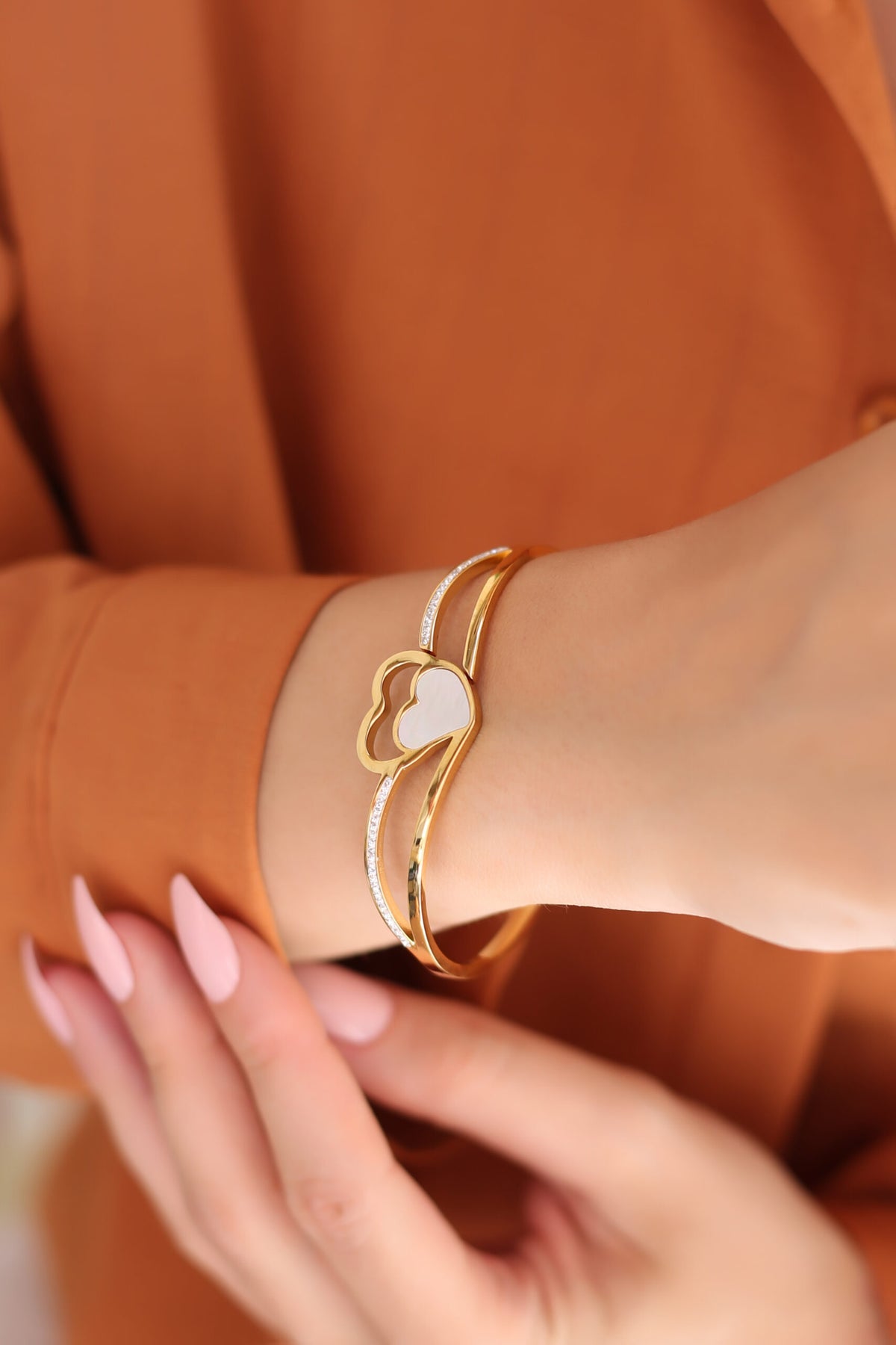 Nacre & Zircon Bracelet