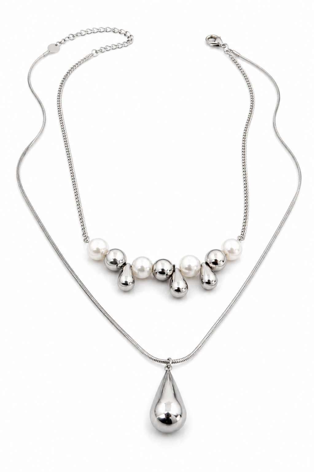 Stainless Steel White Necklace