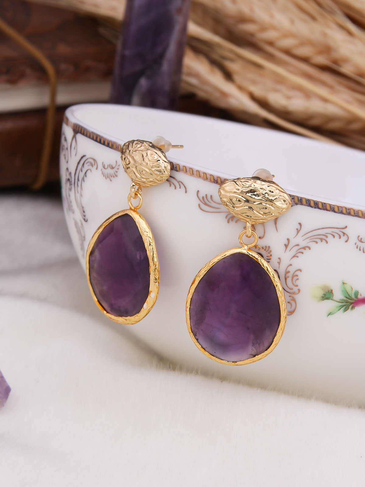 Amethyst Boucle d'oreilles