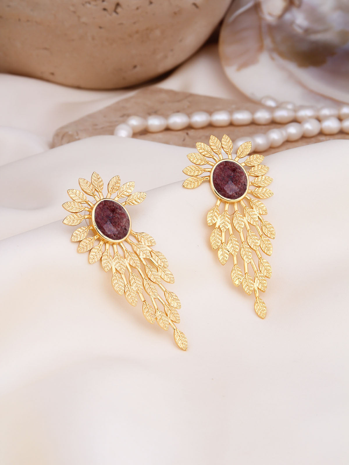 Strawberry Quartz Boucles d'oreilles