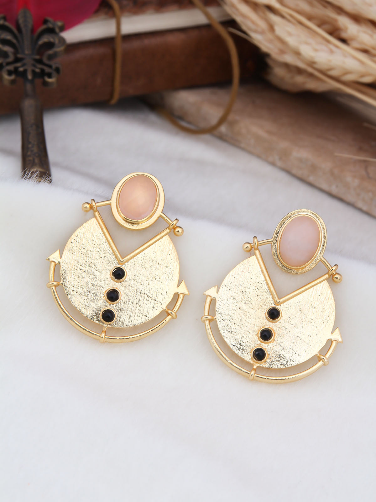 Pink Quartz Boucle d'oreilles