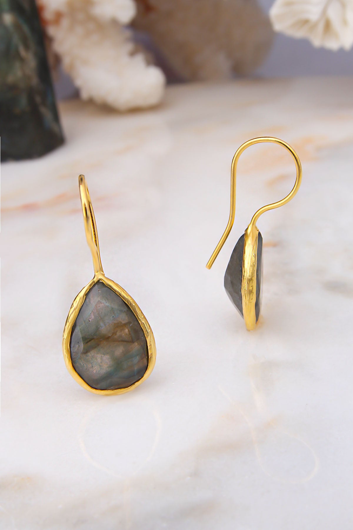Orecchini labradorite