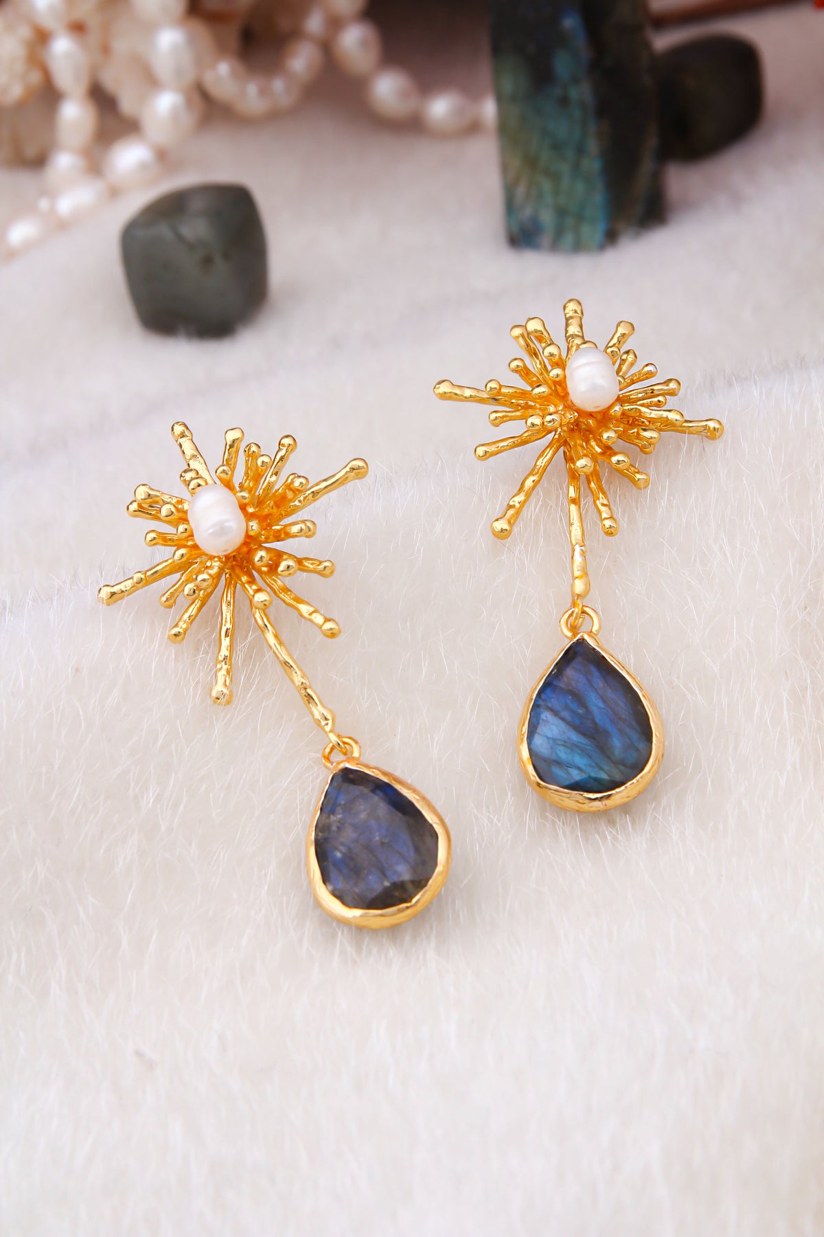 Labradorite Boucles d'oreilles