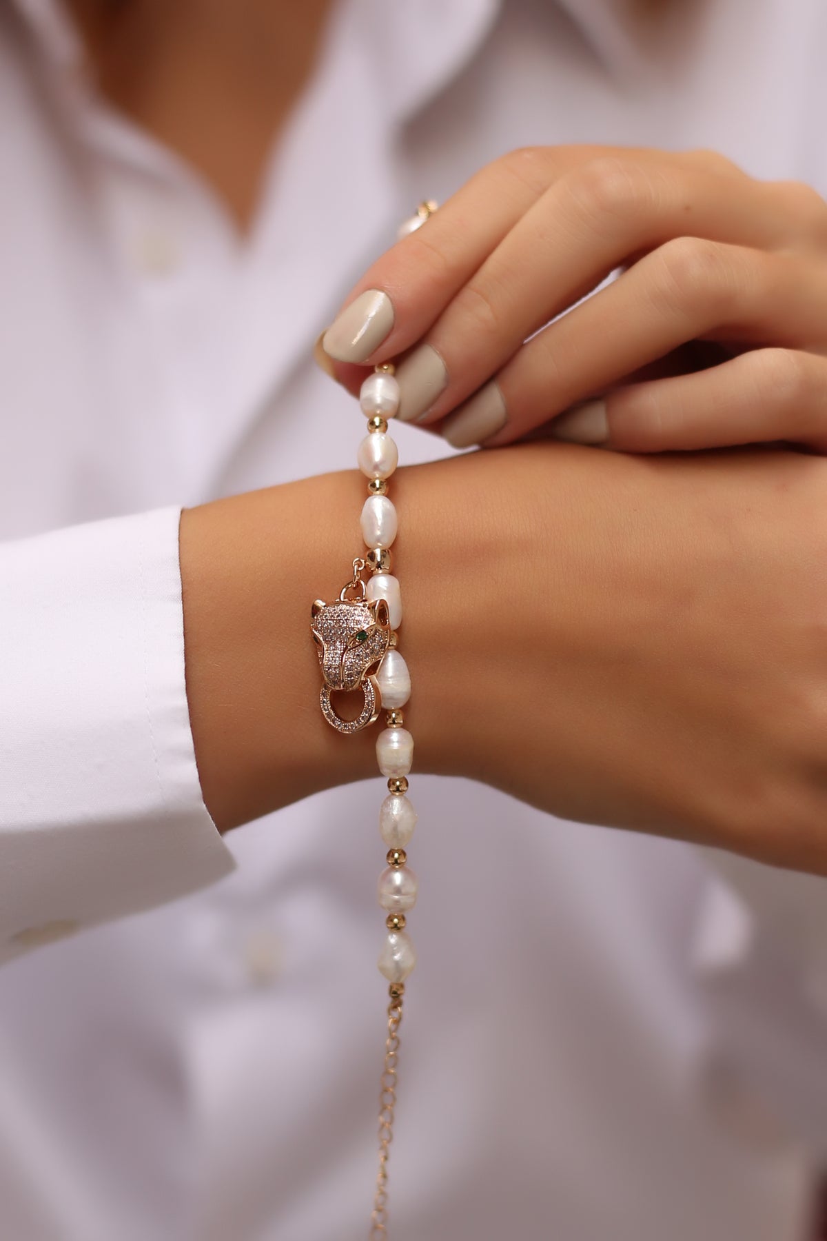 Bracelet Perle et Zircon