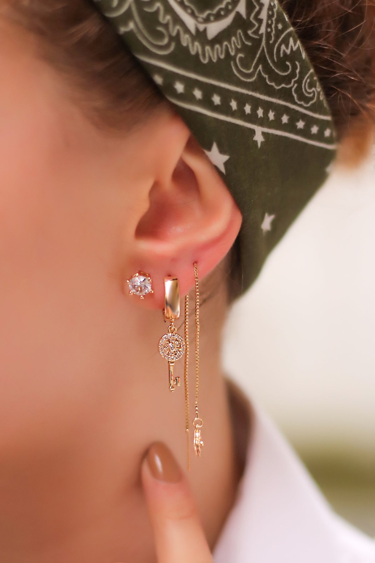 Boucles D'oreilles Zircon